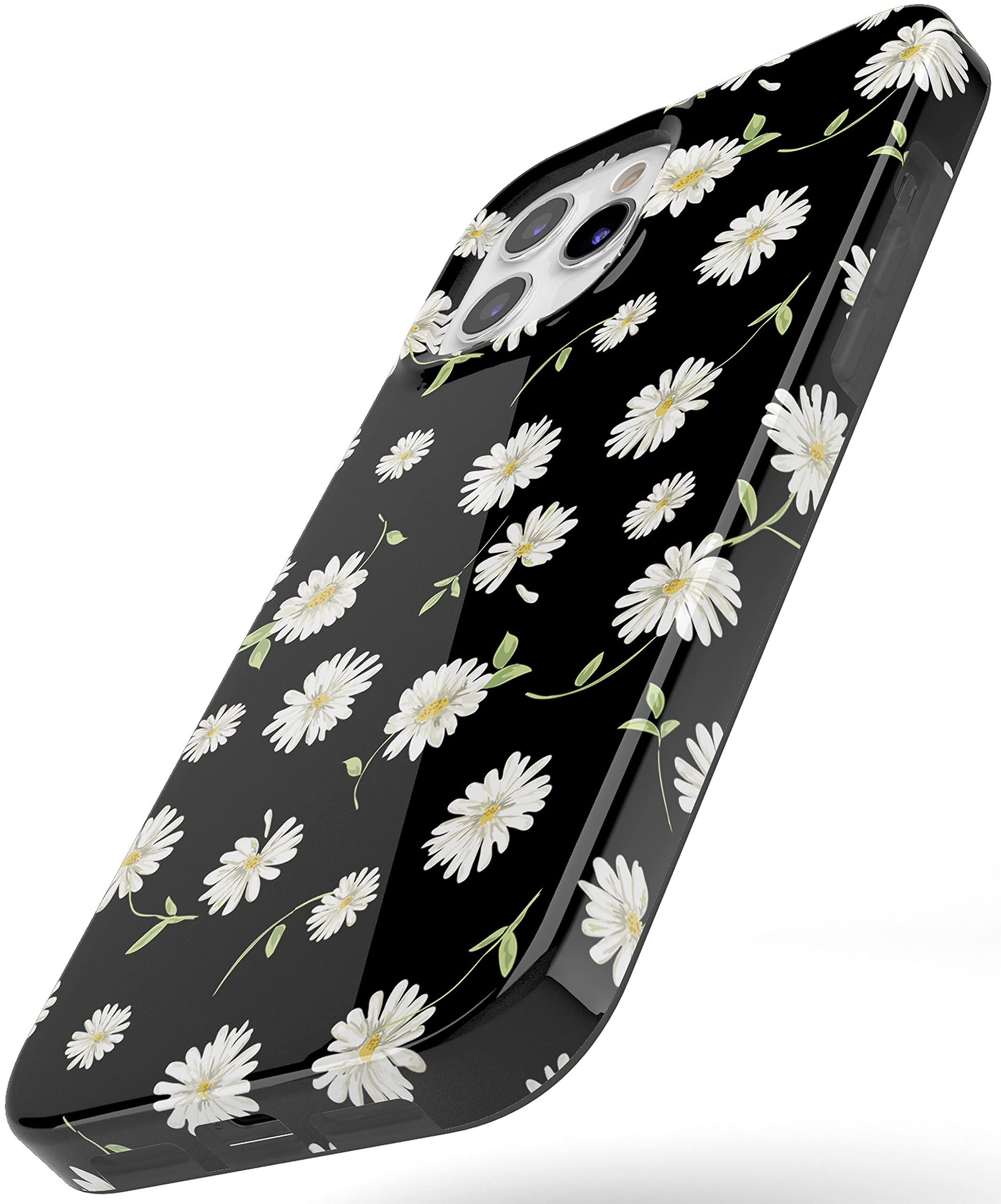 Casely iPhone 11 Pro Max Case - Daisy Daydream Black Floral Design Protective Phone Cover | Slim Fit, Shockproof & Scratch-Resistant | Perfect for Everyday Use, Travel & Outdoor Activities