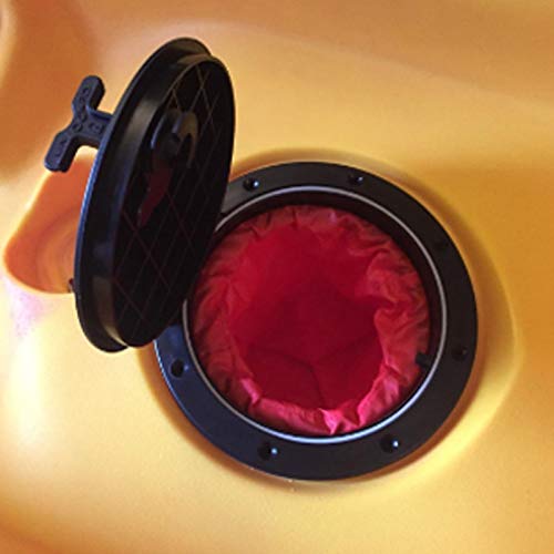 6 Inch Deck Hatch with Cat Bag - Waterproof Kayak Access Hatch for Fishing, Boat Storage & Marine Rigging | Perfect for Kayak Fishing Gear Organization & Boat Deck Storage