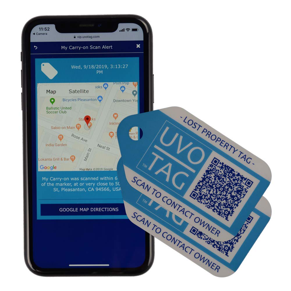 GPS Smart Luggage Tags & Backpack Trackers - Waterproof Anti-Loss ID Tags for Suitcases, Carry-Ons, Bags & Valuables (2-Pack) | Perfect for Travel, Commuting & Outdoor Adventures