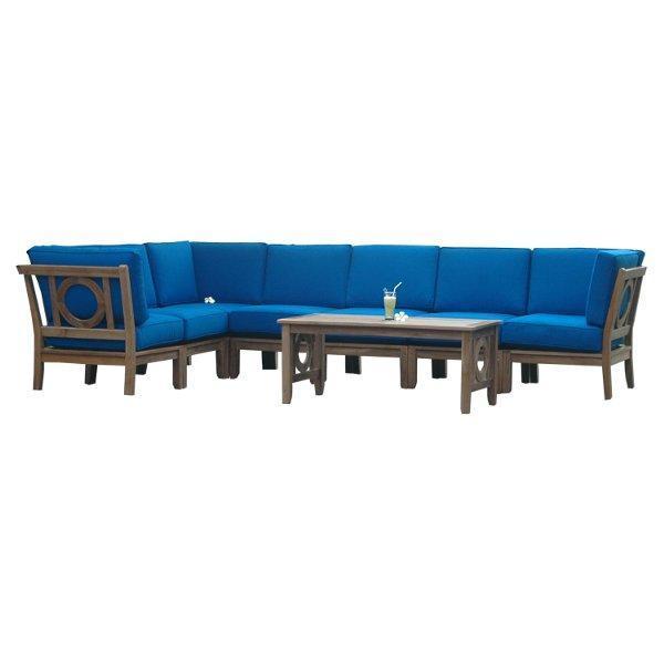 Natsepa 8-Piece Modular Sectional Sofa Set - Modern L-Shaped Couch with Ottoman for Living Room, Lounge & Family Room