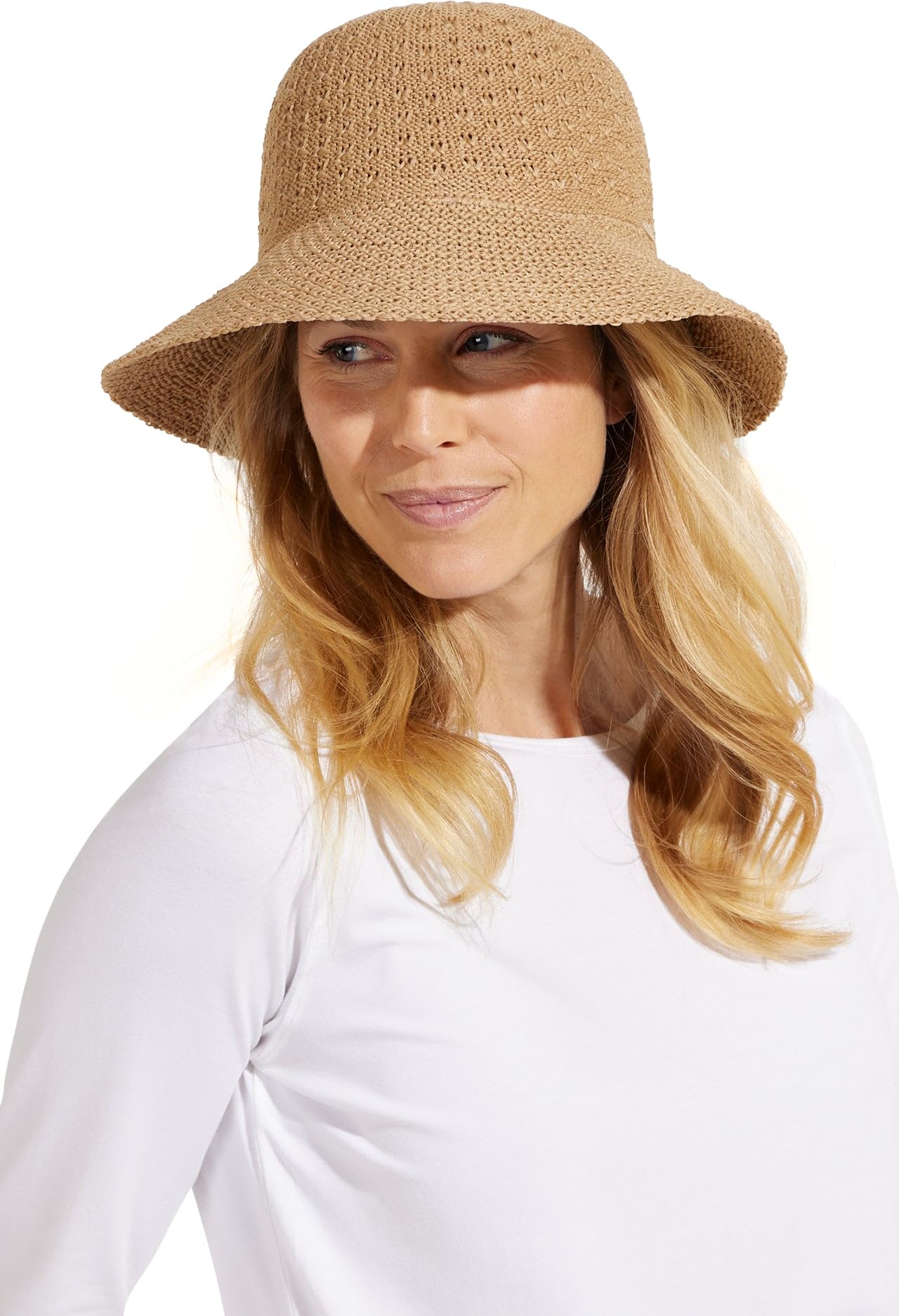 Coolibar UPF 50+ Women's Sun Hat - Wide Brim Beach Hat with UV Protection for Outdoor, Travel & Summer Activities