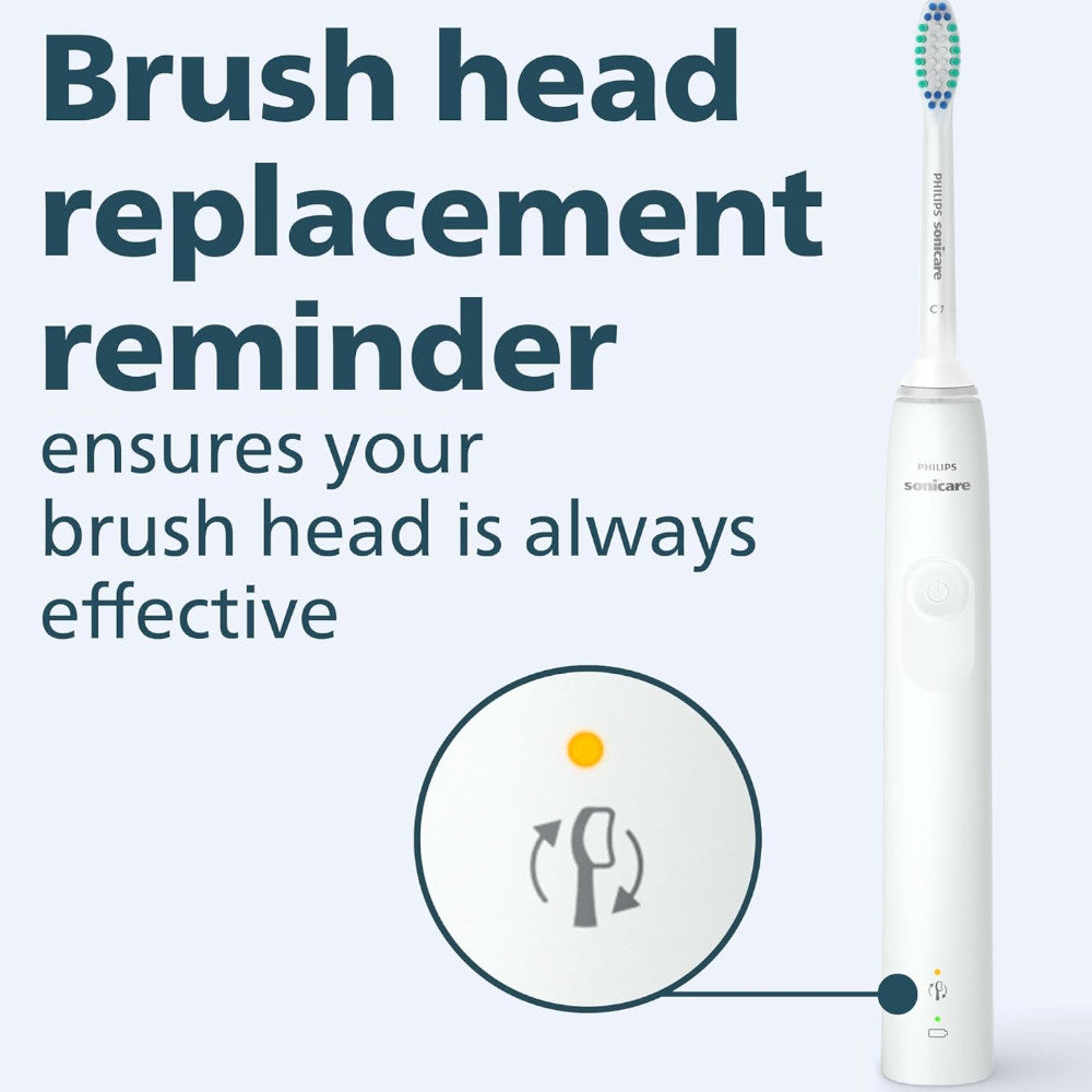PHILIPS HX3681/23 Sonicare 4100 Series Sonic Electric Toothbrush with Smart Timer & Pressure Sensor - Perfect for Travel & Home Oral Care