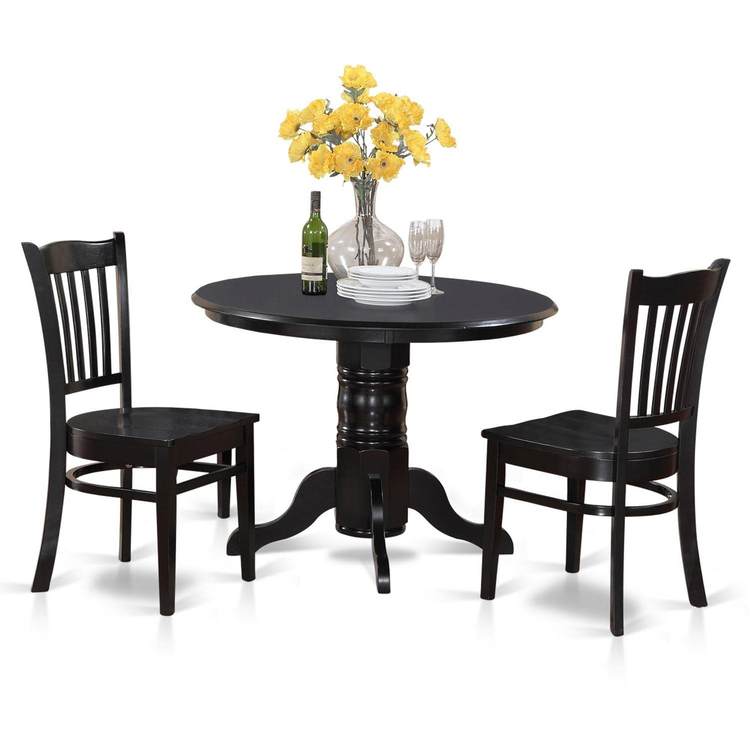 East West Furniture Shelton 3-Piece Dining Set - 42