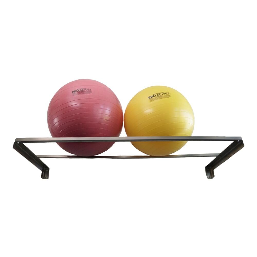 Stainless Steel Wall Mount Storage Rack for Exercise Balls - Perfect for Home Gym, Yoga Studio, and Fitness Equipment Organization