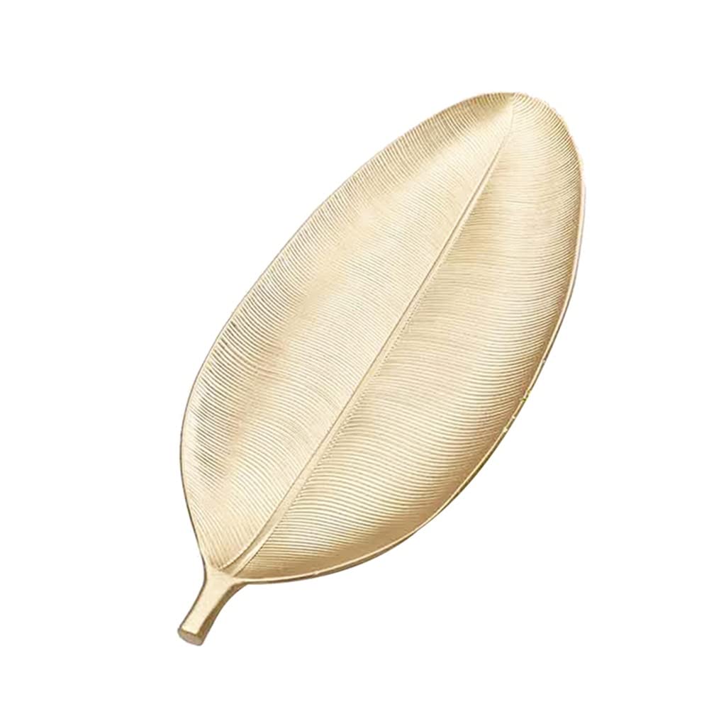 Premium Wooden Serving Tray - Elegant Gold Leaf Platter for Desserts, Snacks, Fruits & Salads | Perfect for Parties, Picnics & Home Entertaining