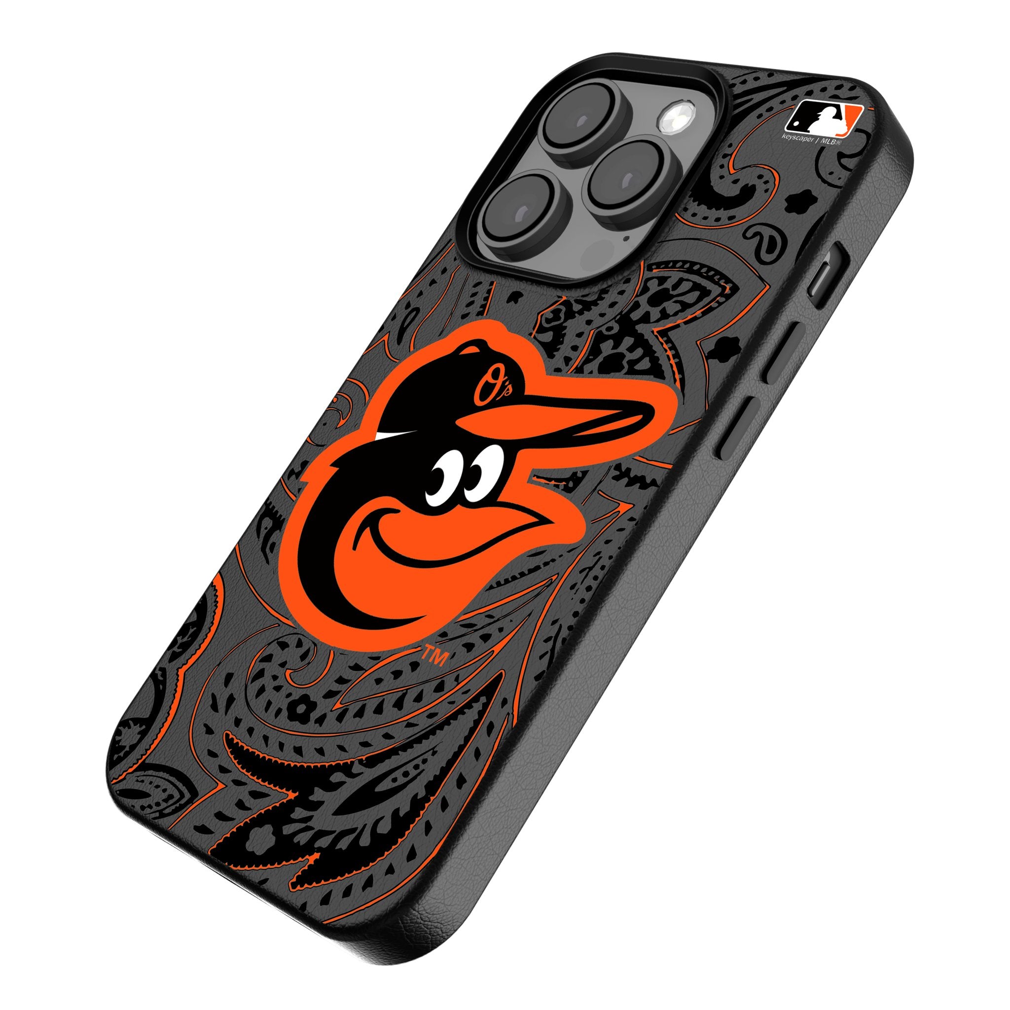 Baltimore Orioles Paisley MagSafe Compatible Phone Case for iPhone 14/13/12 Pro Max - Stylish Protective Cover for Baseball Fans, Perfect for Games & Daily Use