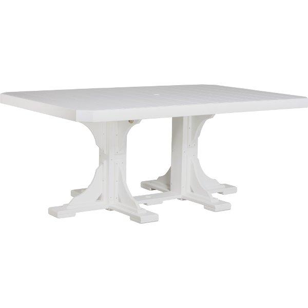 Poly 4ft x 6ft Rectangular Bar Height Table - Durable Outdoor/Indoor Dining & Event Table for Restaurants, Patios & Parties