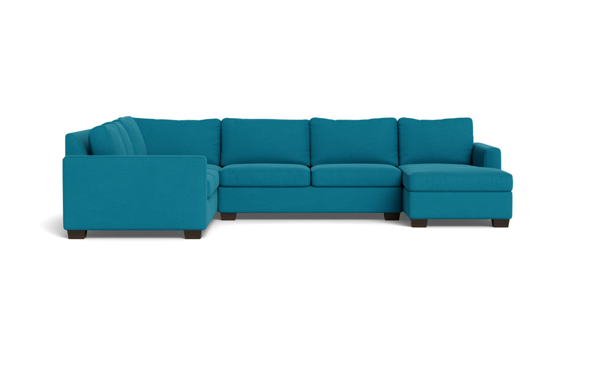 Track 141 Corner Sectional Sofa with Full Sleeper & Right Chaise - Modern L-Shaped Couch for Small Spaces, Living Room, Apartment & Home Theater Comfort
