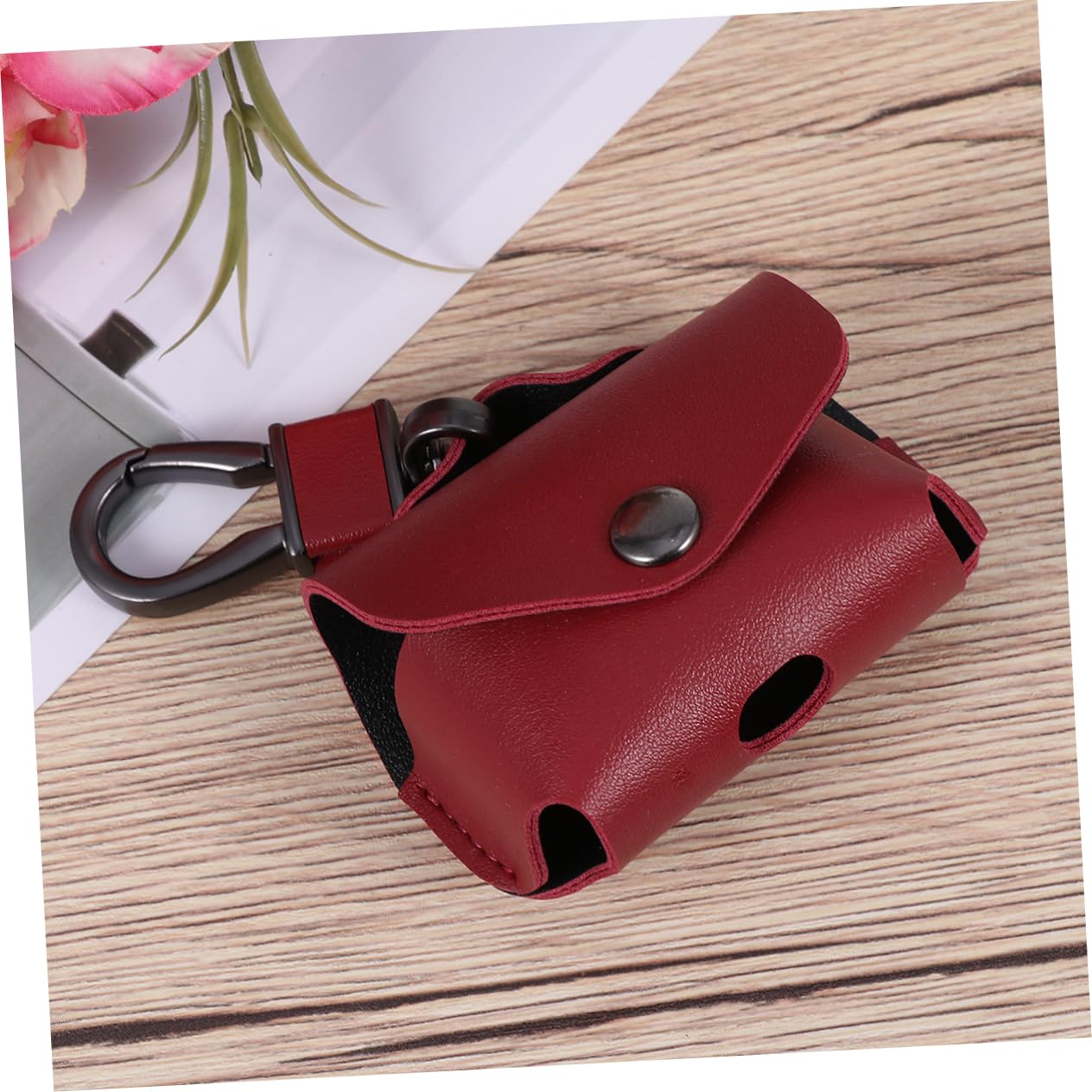 Jojofuny Genuine Leather Headphone Case - Protective Cover for Wireless Earbuds | Travel Storage & Daily Use Accessory