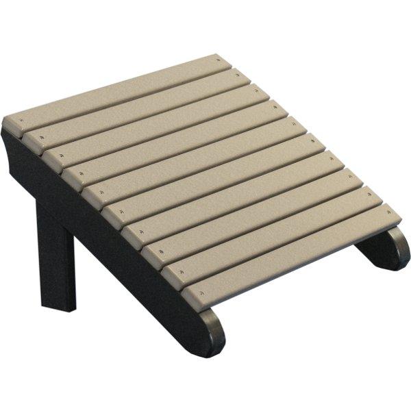 Premium Poly Deluxe Adirondack Footrest - Durable Outdoor Patio Furniture Accessory for Relaxing in Garden, Poolside or Deck