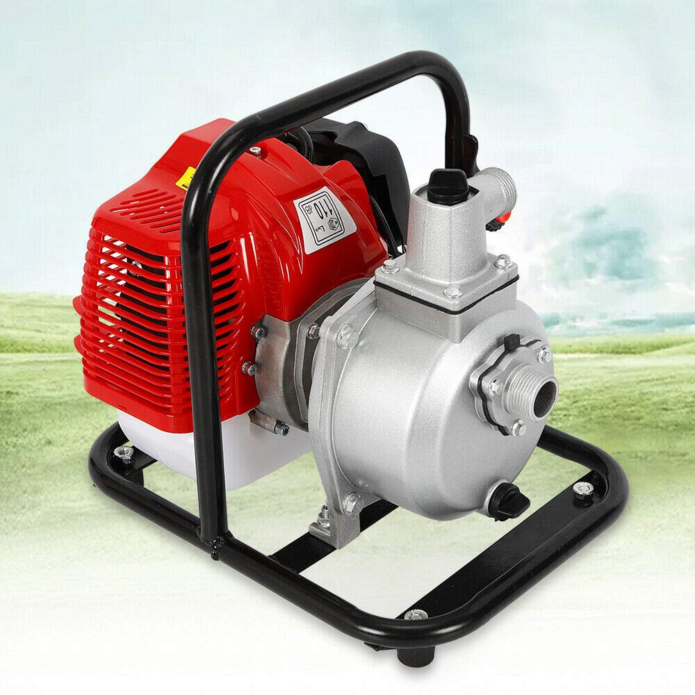 DENESTUS 43cc 2-Stroke Gas Water Transfer Pump - High Flow Portable Utility Pump for Irrigation, Pool, Pond, Fire Fighting & Landscaping | Ideal for Gardening, Basement Flooding, Tank Draining & Fountain Maintenance