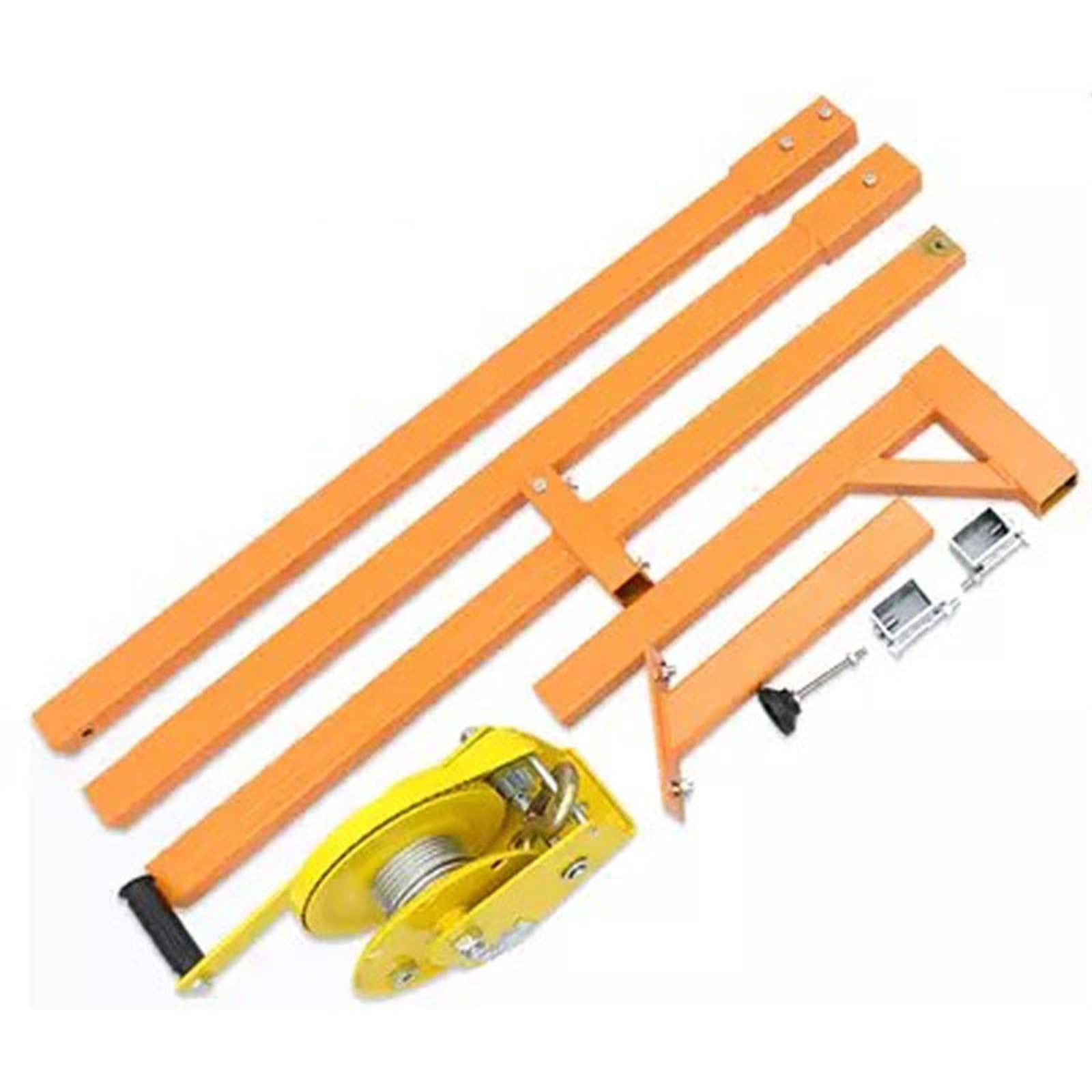 DOLUNTO Self-Locking Manual Winch with Detachable Bracket - AC Outdoor Unit Lifting Tool for Safe Air Conditioner Installation | Perfect for HVAC Technicians & DIY Home Improvement Projects