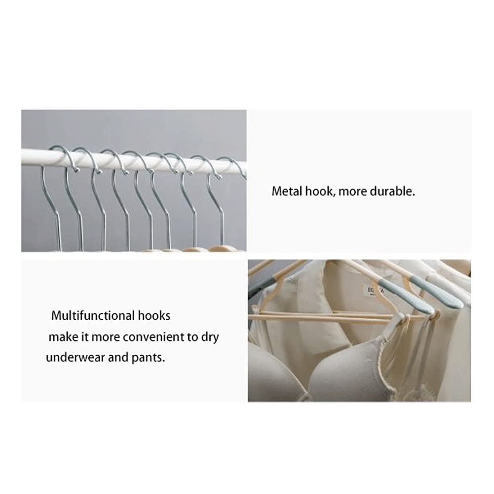 20 Pack Multi-Colored Non-Slip Coat Hangers - Space Saving Closet Organizers for Jackets, Dresses & Pants - Heavy Duty No Mark Clothes Hooks for Home, Office & Dorm Organization