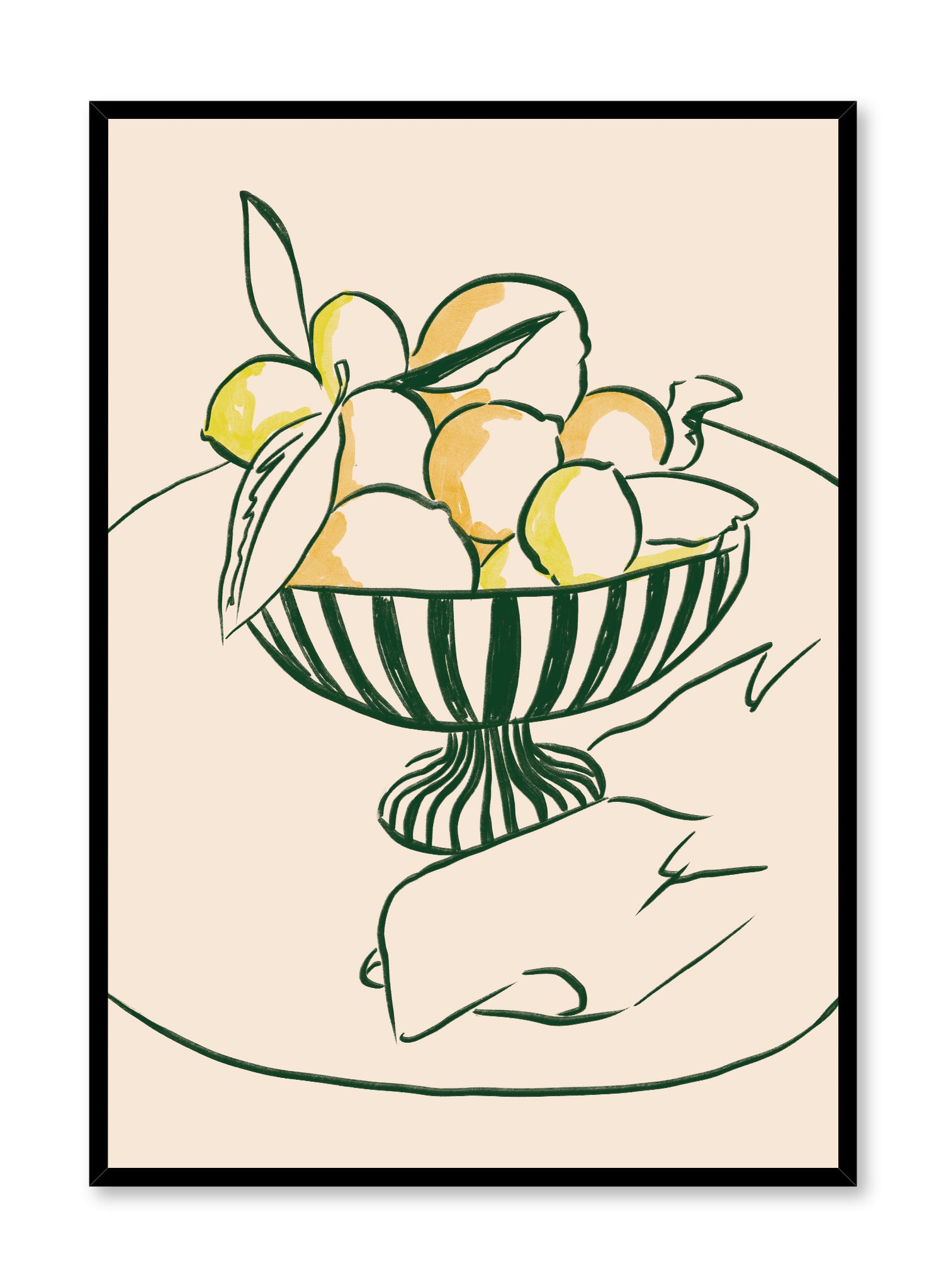 Lemon Perfection Poster - Vibrant Citrus Wall Art Decor for Kitchen, Dining Room & Office - Perfect for Home, Cafe or Restaurant Decoration
