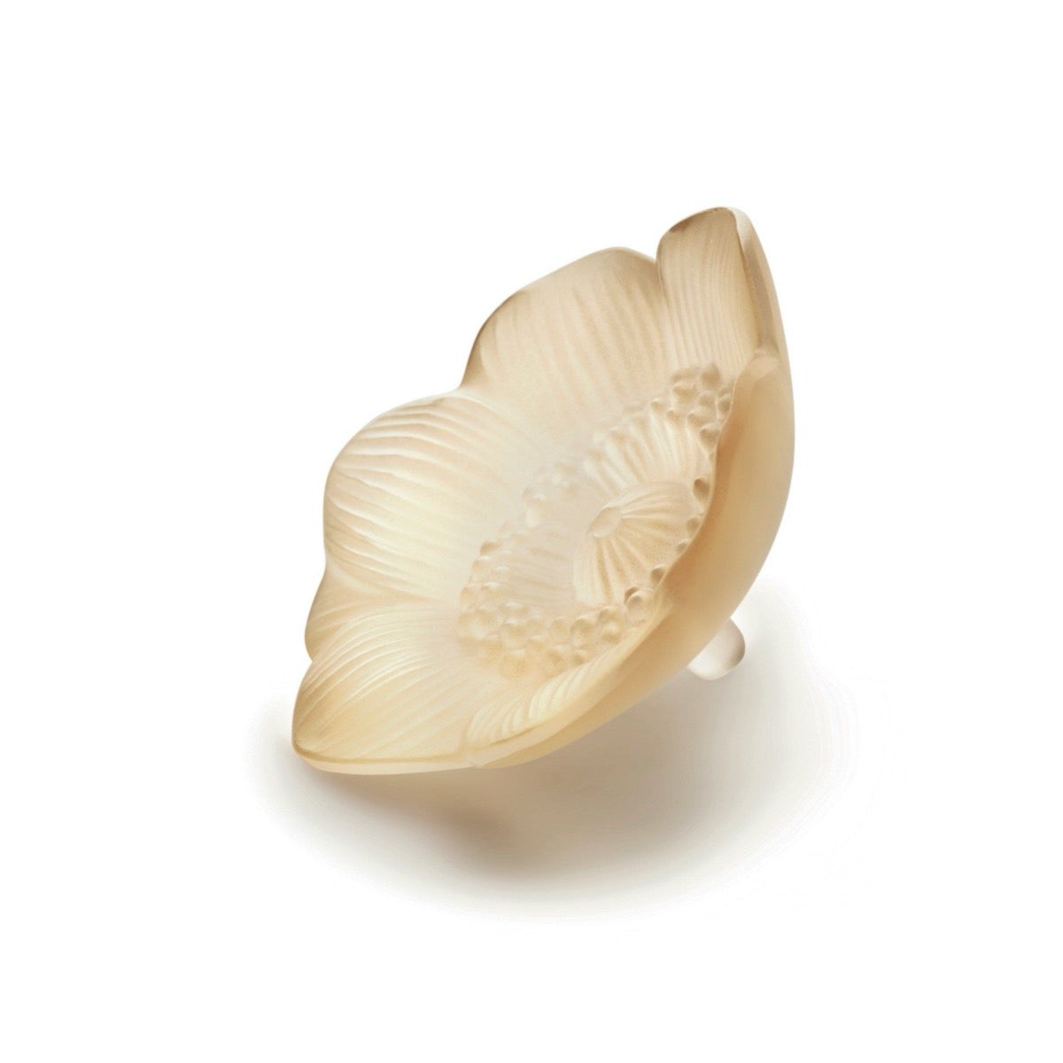 Small Gold Luster Anemone Flower Sculpture - Elegant Home Decor for Living Room, Office & Wedding Centerpieces