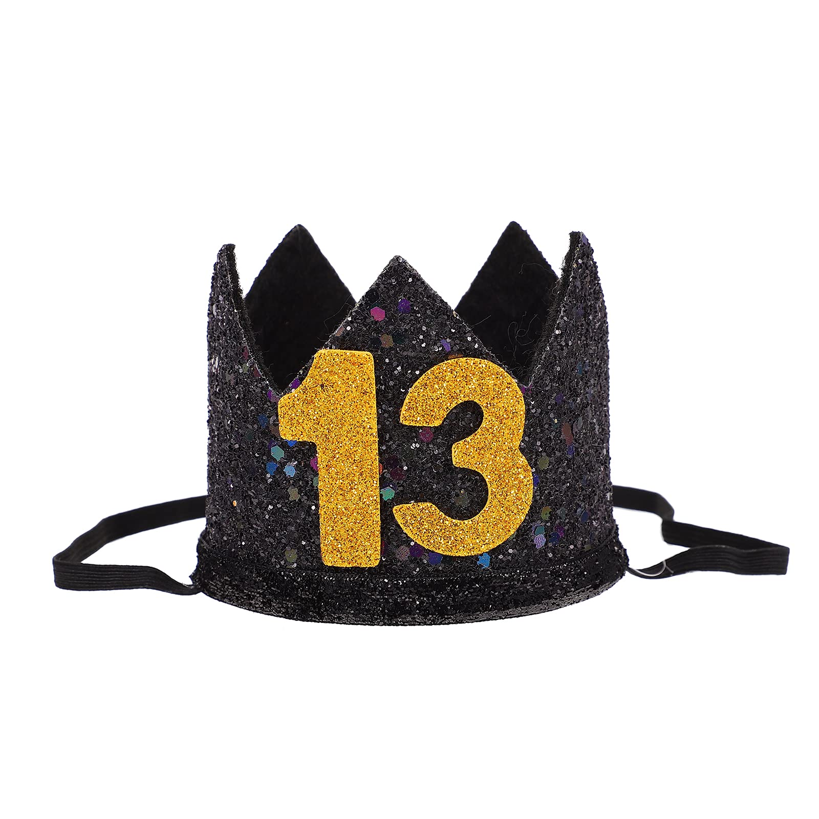 ABOOFAN 1PC Glitter Birthday Party Hat - Elegant Tiara Crown for Women & Girls, Perfect for Birthday Parties, Bachelorette, Bridal Showers & Costume Events (Eye-Catching Party Decoration Supplies)