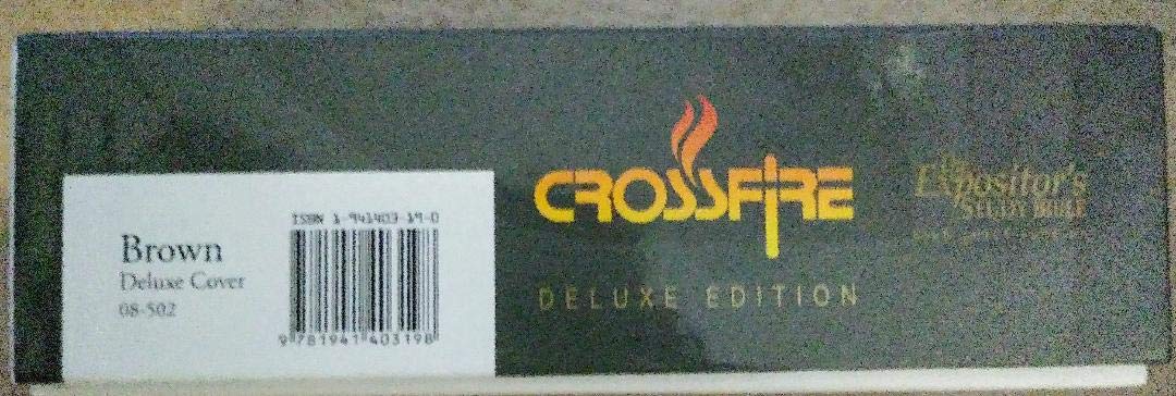 Expositor's Study Bible KJV Crossfire Deluxe - Large Print, Leather Bound, Comprehensive Commentary - Perfect for Sermon Preparation, Bible Study & Personal Devotion