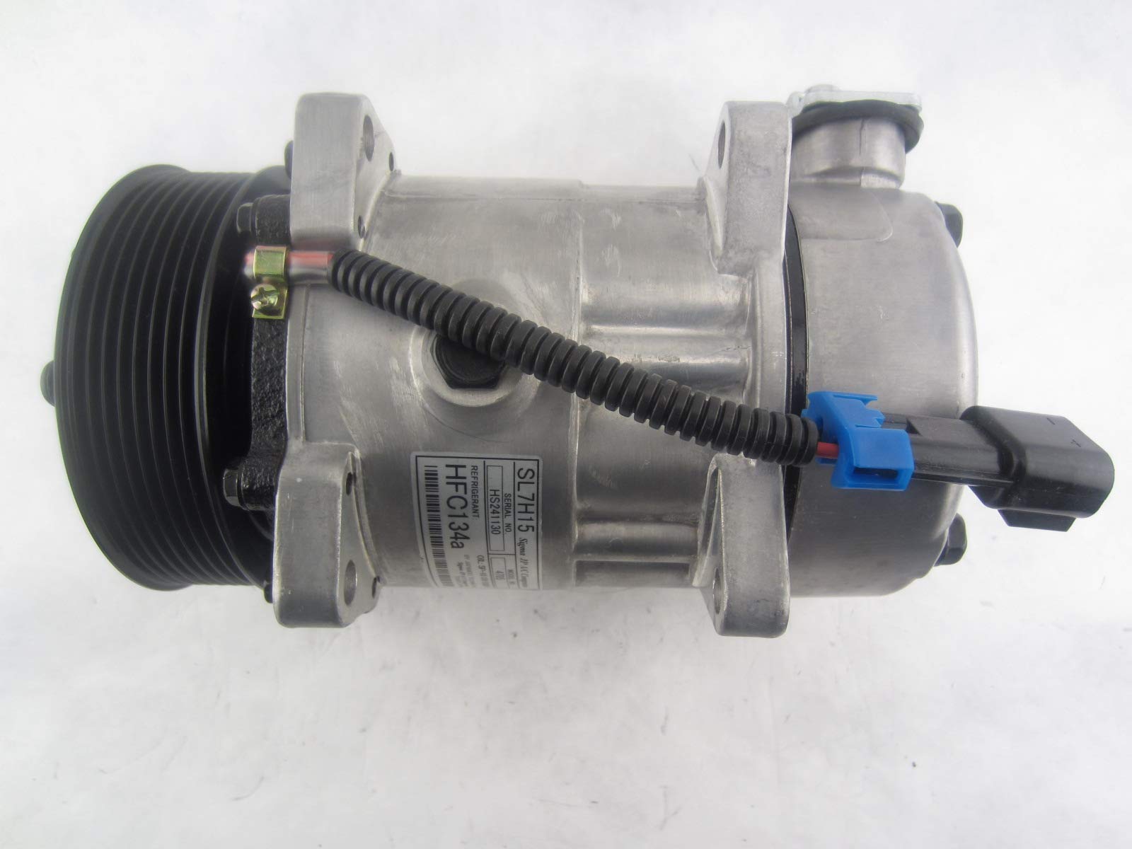 SD7H15 A/C Compressor Replacement for Kenworth Peterbilt Trucks - Heavy Duty Air Conditioning System Part for Truck Cab Cooling & Long Haul Comfort