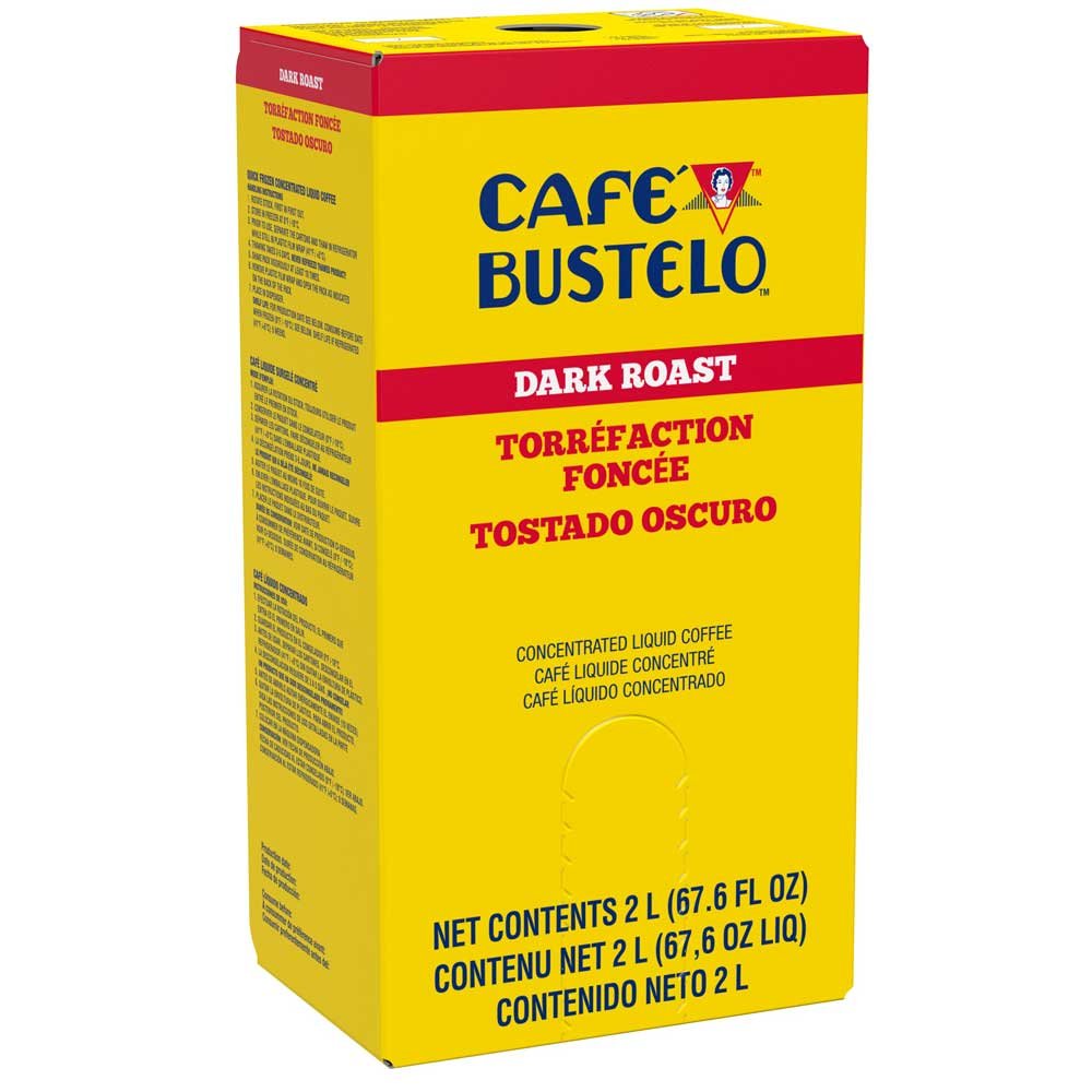 Cafe Bustelo Dark Roast Concentrated Liquid Coffee - 2 Liter Bulk Pack (2 Bottles) | Perfect for Restaurants, Offices & Large Events | Rich Espresso Flavor for Coffee Lovers