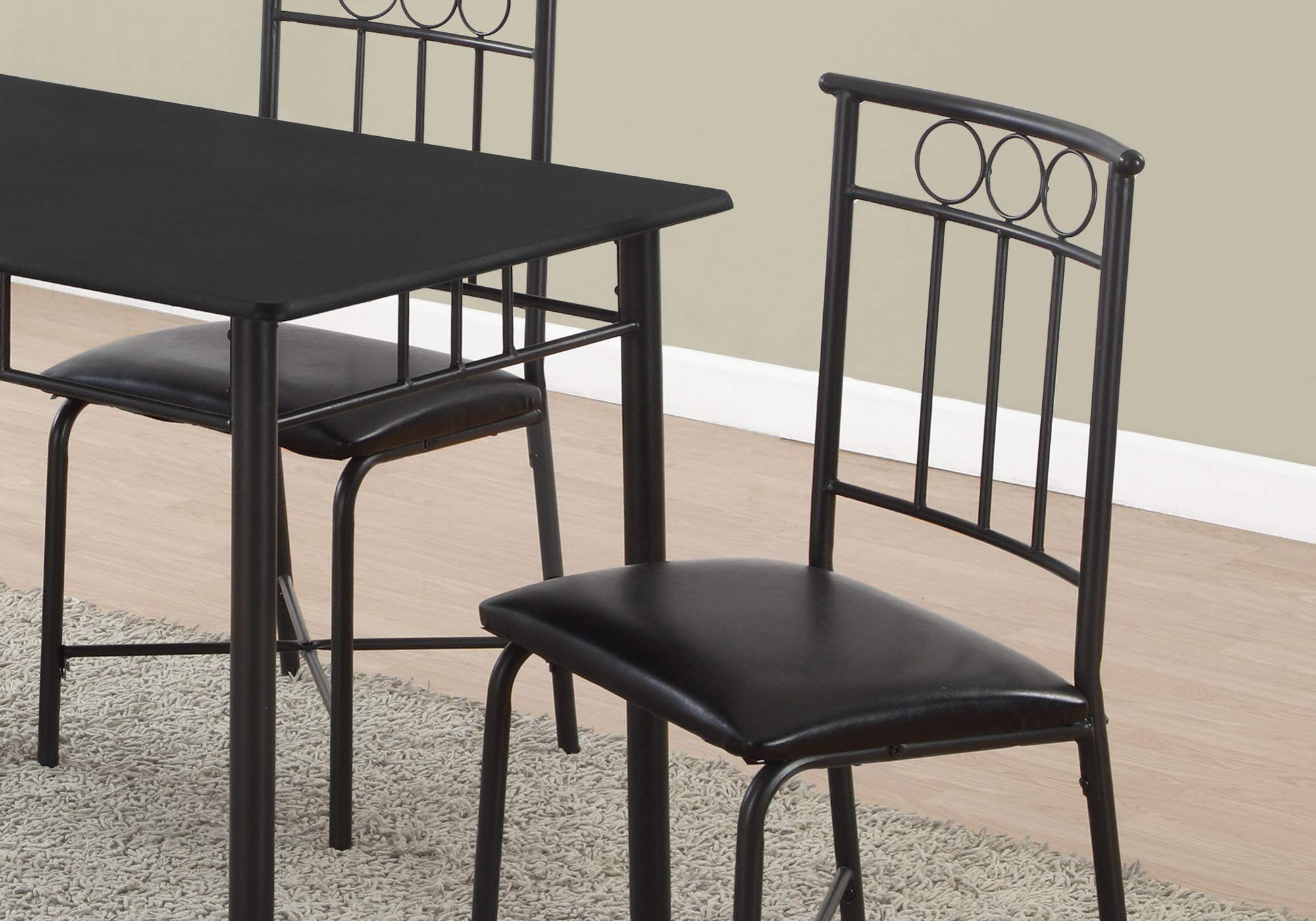 Monarch Specialties 1018 5-Piece Dining Table Set, 40