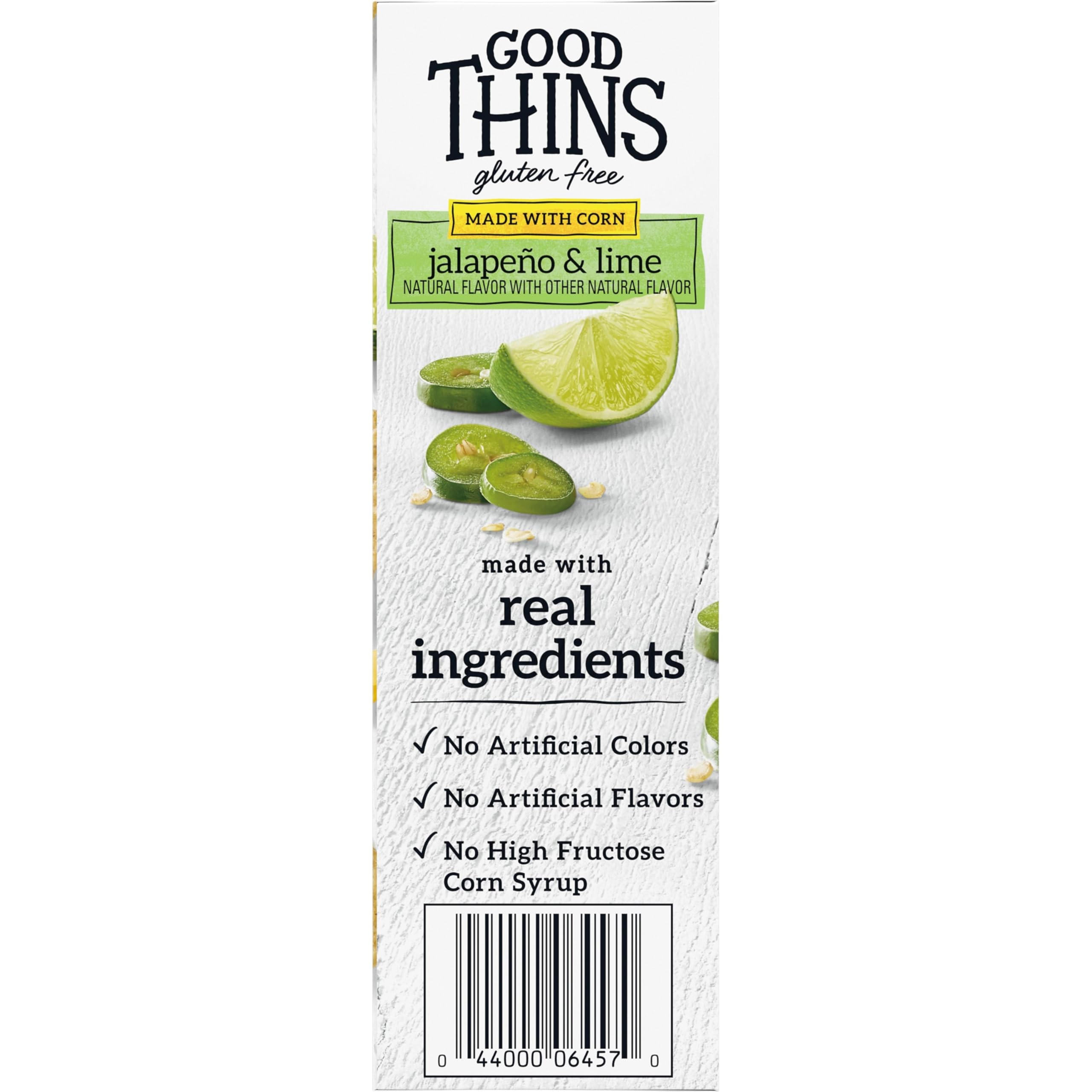 Gluten Free Jalapeño & Lime Corn & Rice Snacks - Bulk Pack of 6 (3.5 oz Boxes) | Healthy Crackers for Parties, School Lunches & On-the-Go Snacking