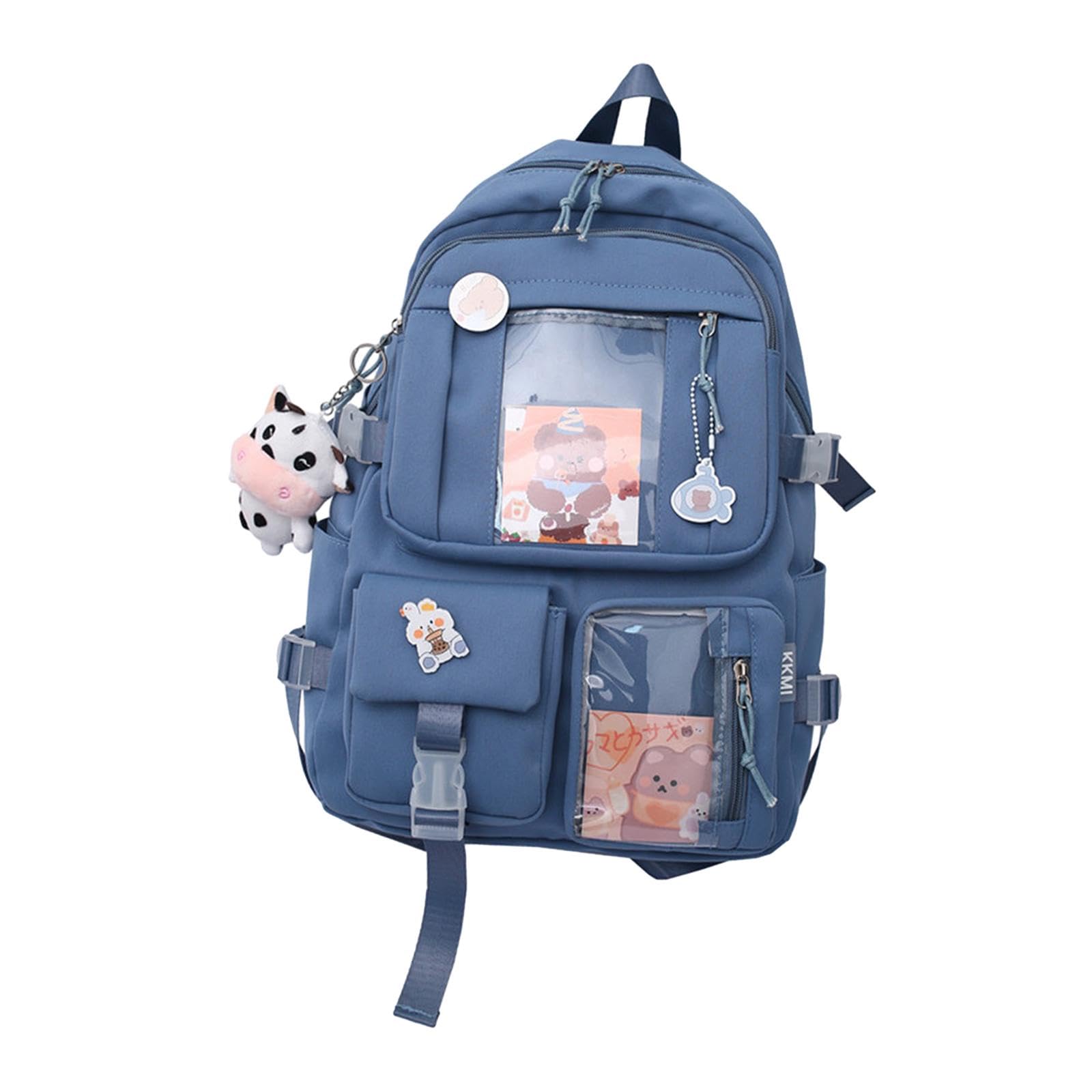 MYADDICTION Women's Backpack - Cute & Durable Knapsack for Travel, School, Work | Lightweight Book Bag for Women, Teens & Girls | Perfect for College, Commuting & Daily Use (Blue)