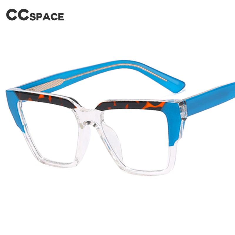 CCspace Women's Full Rim TR90 Titanium Eyeglasses Frame 55295 - Lightweight & Durable for Work, Reading & Daily Wear