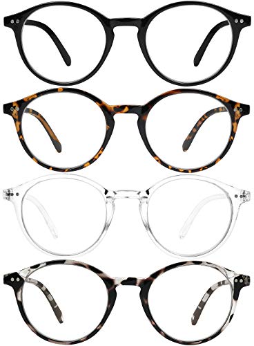 4 Pack: Black, Brown Havana, Leopard and Clear