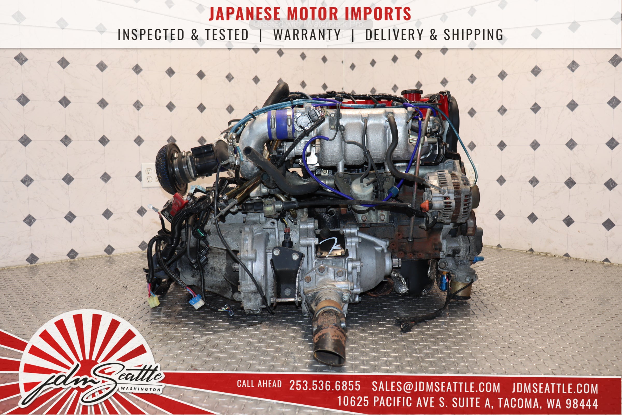 JDM 4G63 Turbo Engine with 5-Speed Transmission for 1998 Mitsubishi Evo 5 - Complete Motor Swap Kit Including Wiring Harness & ECU - Perfect for Performance Upgrades & Racing Builds