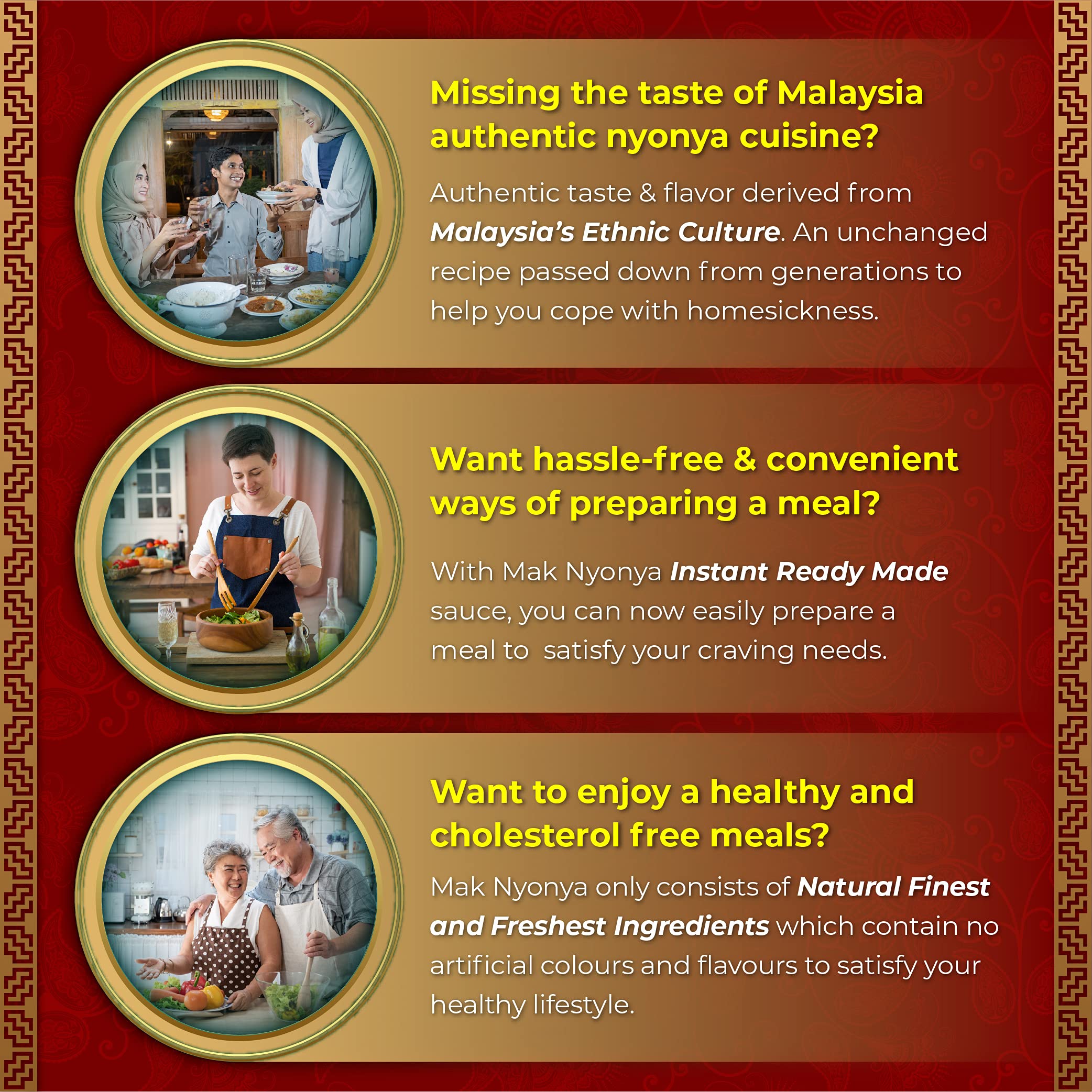 Authentic Mak Nyonya Instant Rendang Sauce - 7oz (200g) Dry Curry Paste for Beef, Chicken, Fish, Seafood & Vegetables | Quick & Easy Malaysian Curry Meal Solution for Busy Weeknights & Family Dinners