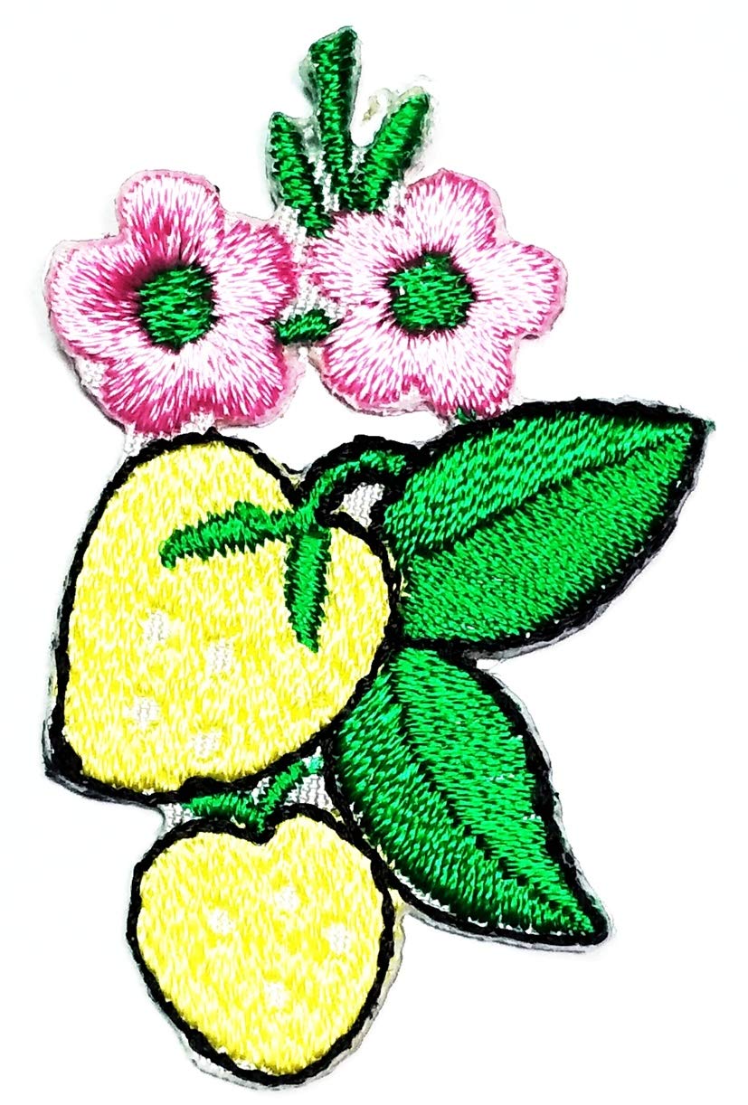 Small Yellow Strawberry Bunch Iron-On Embroidered Patch - DIY Sewing Applique for Hats, Bags, Backpacks & Clothing - Cute Cartoon Fruit Vine Flower Design - Perfect Gift for Kids & Adults - Great for Crafts, Costumes, and Custom Fashion
