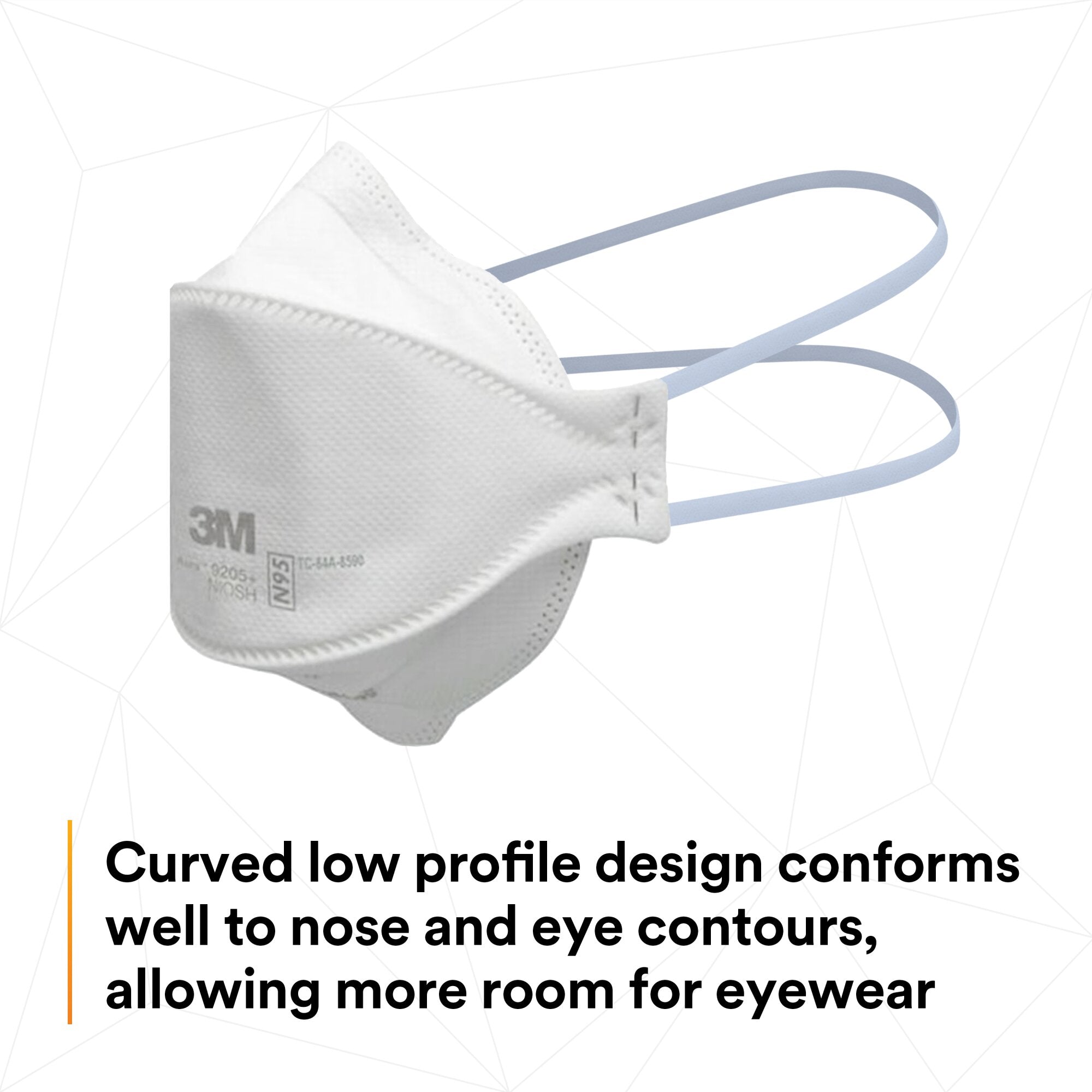 3M Aura Particulate Respirator 9205+ N95 Masks - NIOSH Approved, Comfortable Fit for Dust, Pollen & Airborne Particles - Ideal for Construction, Woodworking & Home Improvement Projects