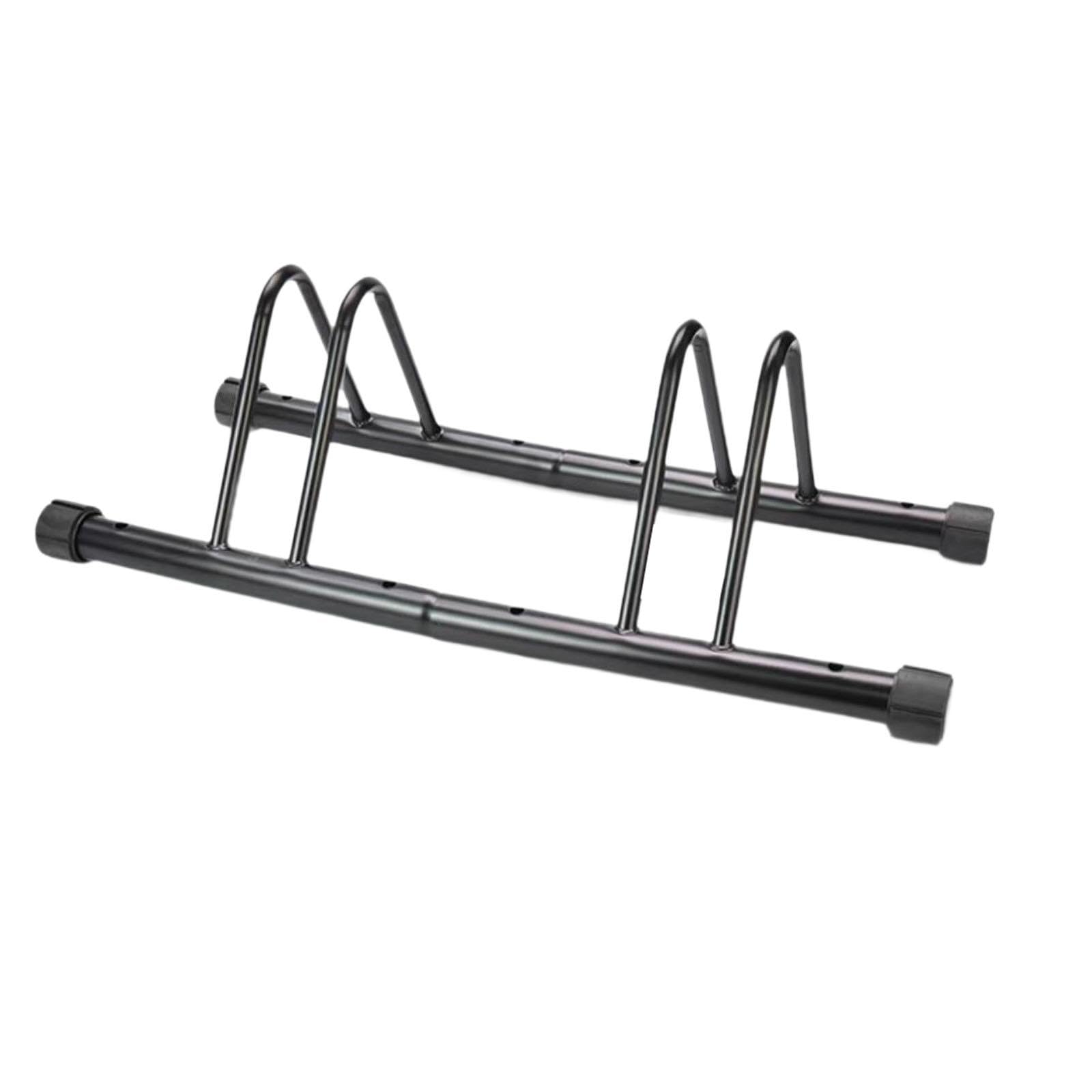 Qialexicon Bike Stand - Heavy Duty Black Bicycle Floor Stand for Garage Storage, Outdoor & Hybrid Bikes | Perfect for Home, Gym, and Backyard Bike Organization