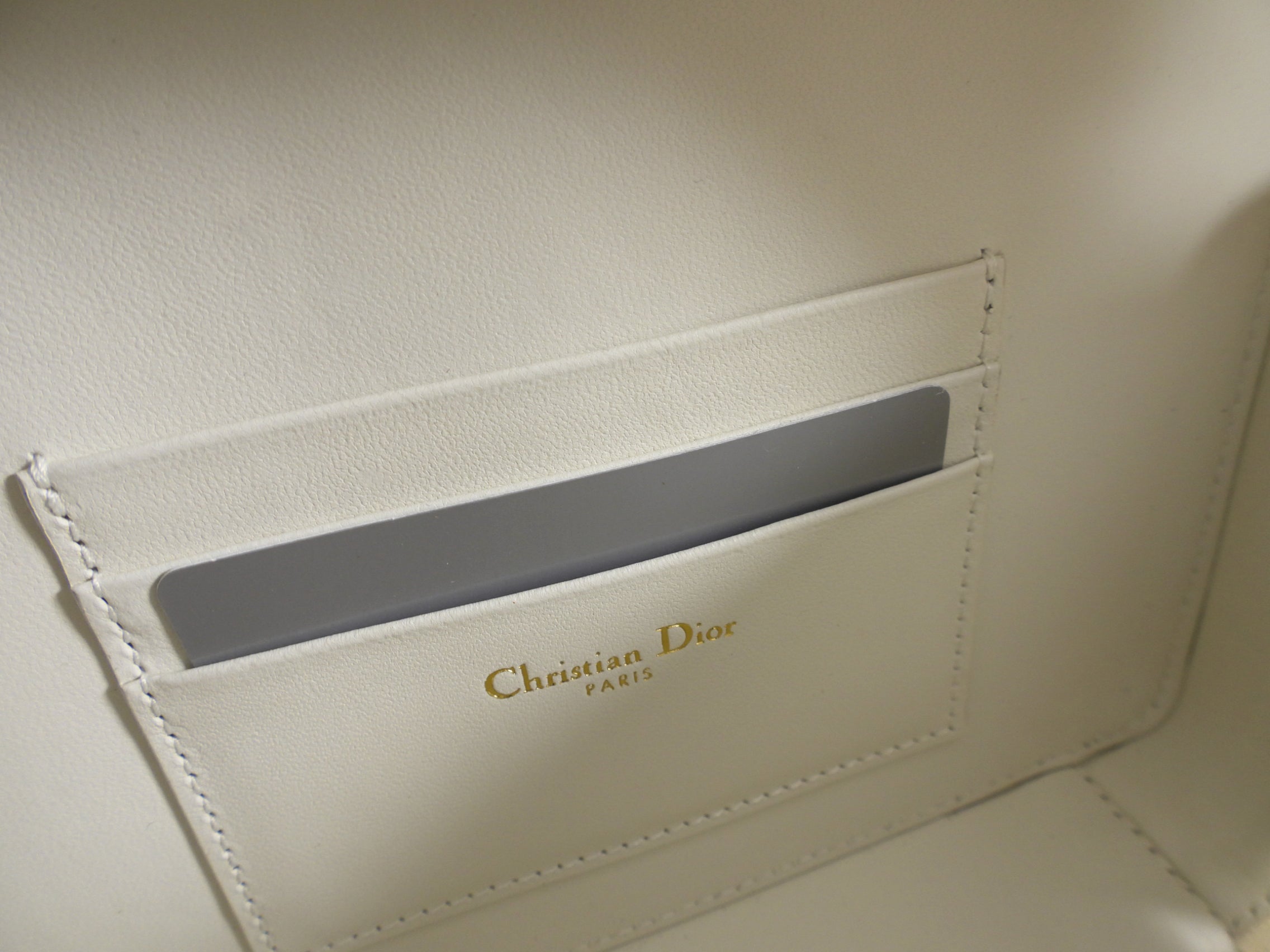 Christian Dior Caro Box Card Pouch Bag with Chain Strap - Luxury Designer Wallet on Chain for Women | Perfect for Parties, Date Nights & Special Occasions
