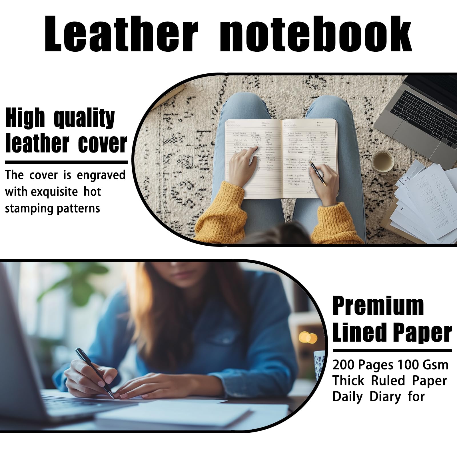 Purple Journal for Women - Inspirational Notebook for School, Social Workers & Travel | Motivational Quote 