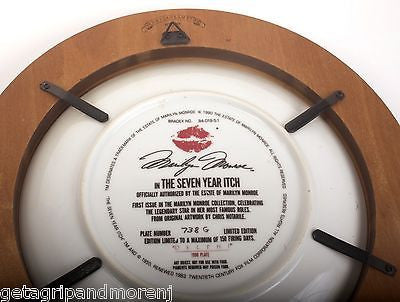 Vintage DELPHI MARILYN MONROE Collector's Plate Set (1990-1992) - Framed Eve Niagara Diamonds Itch - Perfect for Home Decor & Hollywood Memorabilia Display