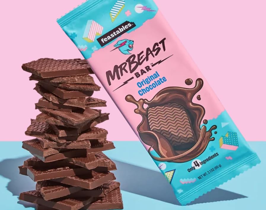 Mr. Beast Chocolate Bars Variety Pack - 3 Pack Bundle with Milk Chocolate Crunch, Original & Milk Chocolate Flavors | Perfect for Snacking, Gifts & Party Favors