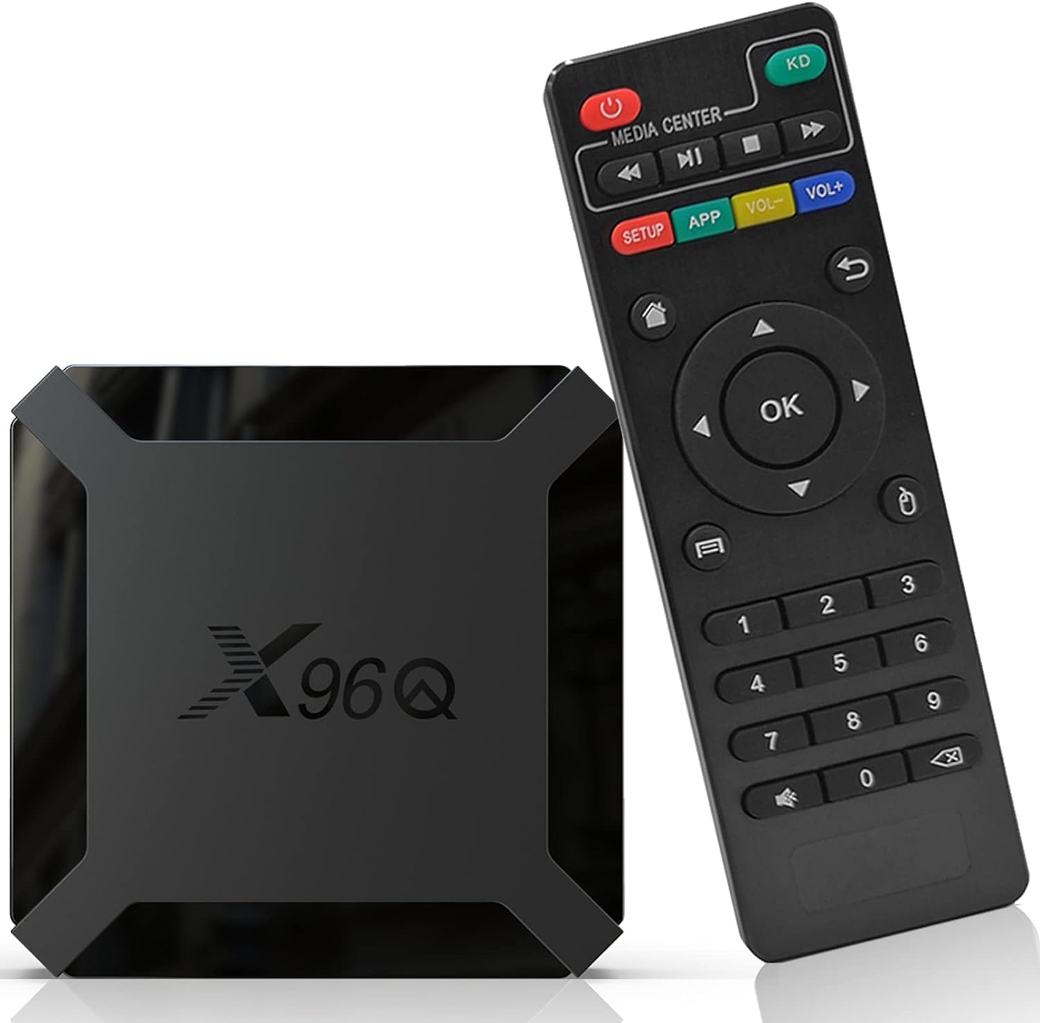 X96Q 2GB/16GB Android TV Box - Allwinner H313 Quad Core 4K Media Player with Android 10 | Mini Streaming Device for Netflix, YouTube & Gaming | Perfect for Home Entertainment & Smart TV Setup