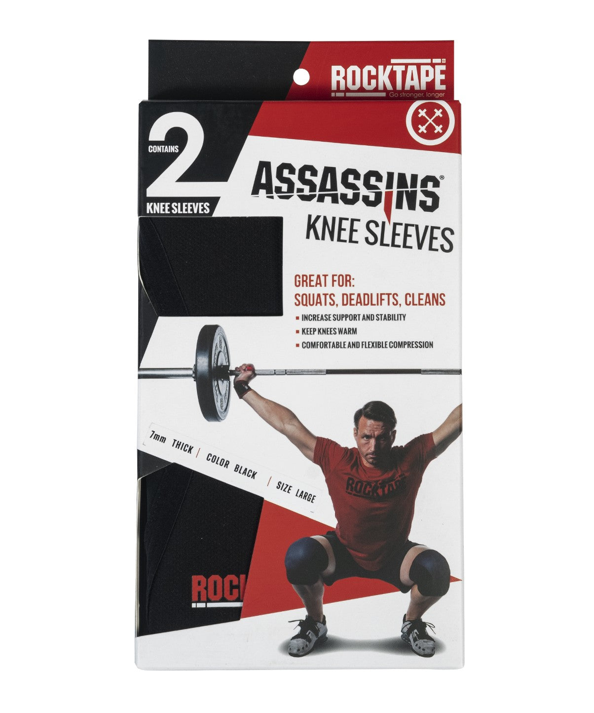 Assassins 7mm Knee Sleeves for Weightlifting & CrossFit - Support & Compression for Squats, Deadlifts & Workouts