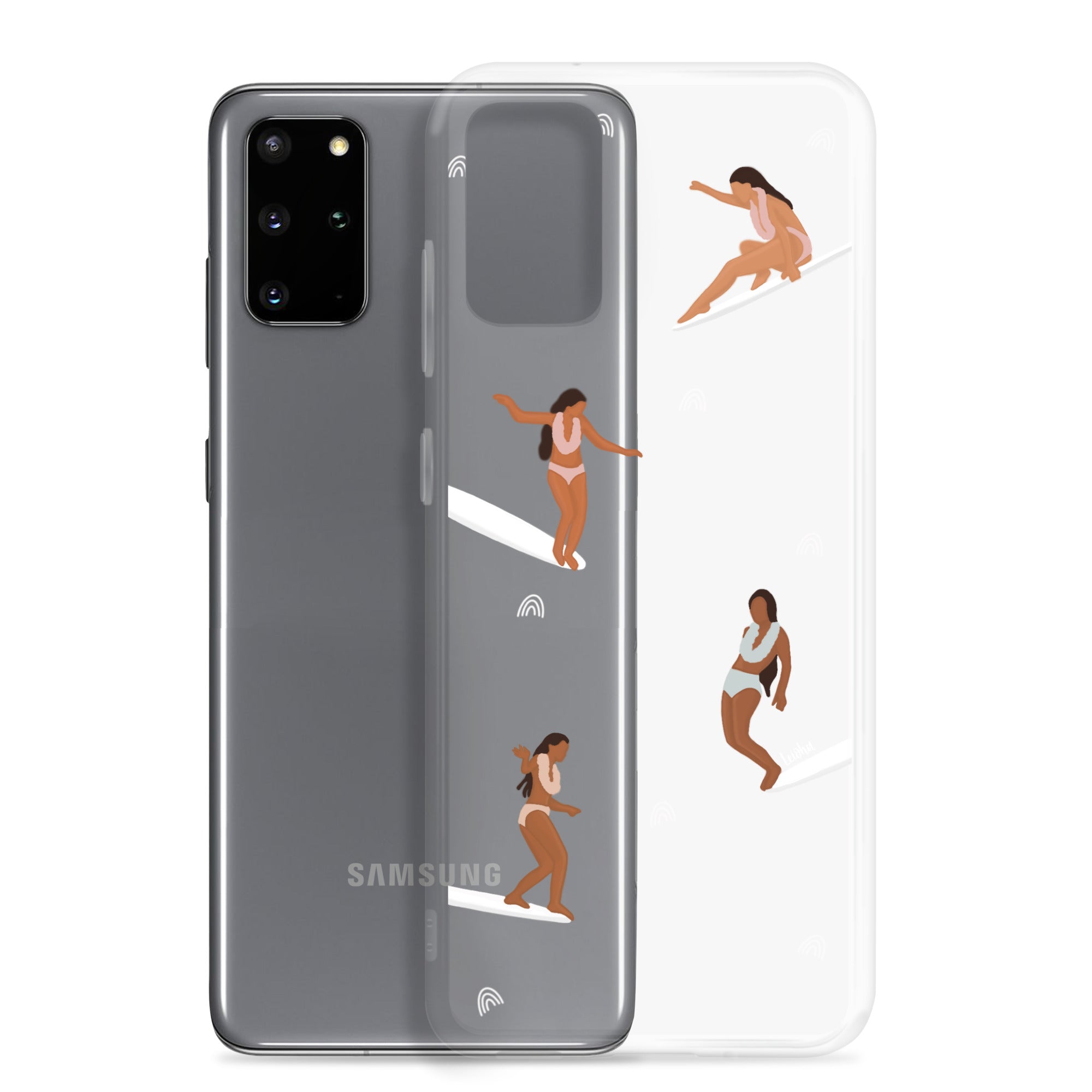 He'e Nalu Clear Protective Case for Samsung Galaxy - Slim Scratch-Resistant Cover for Everyday Use, Travel & Outdoor Activities