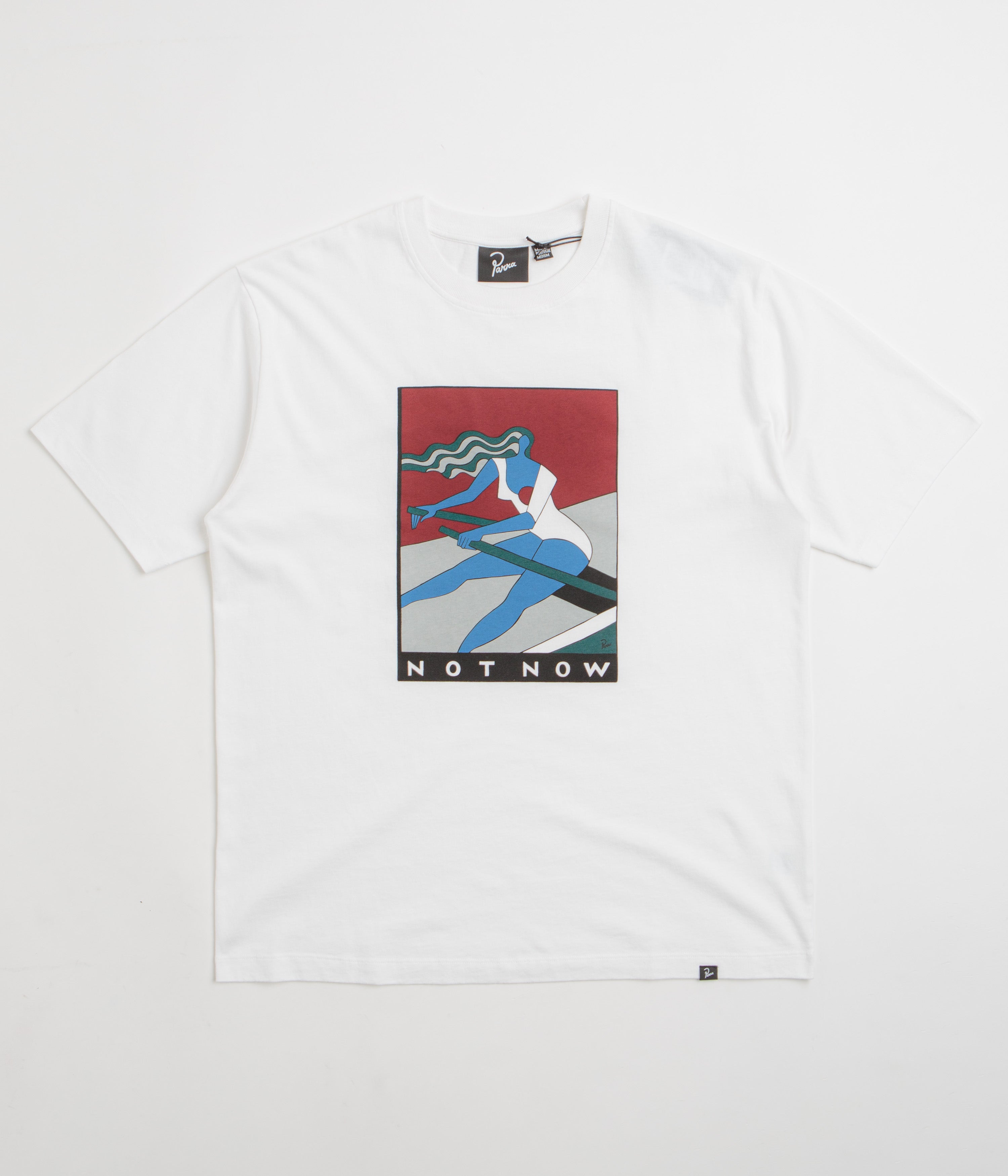 Parra Into Nowhere White Graphic T-Shirt for Men - Stylish Casual Wear for Street Fashion & Everyday Outfits