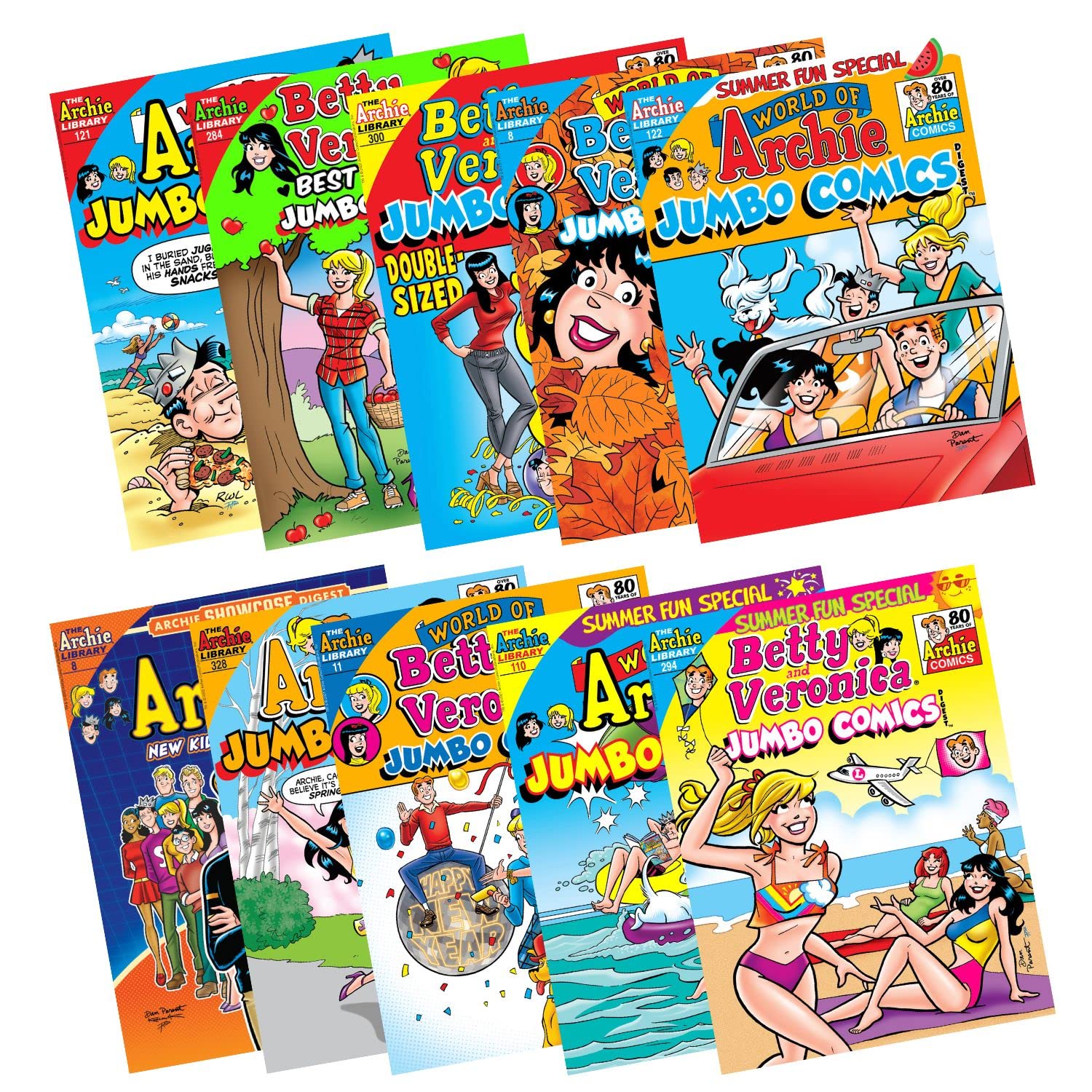 Archie Comics Digest Value Pack - 10 Book Collection | Classic Comic Books for Teens & Adults | Perfect for Gifts, Collectors & Reading Fun