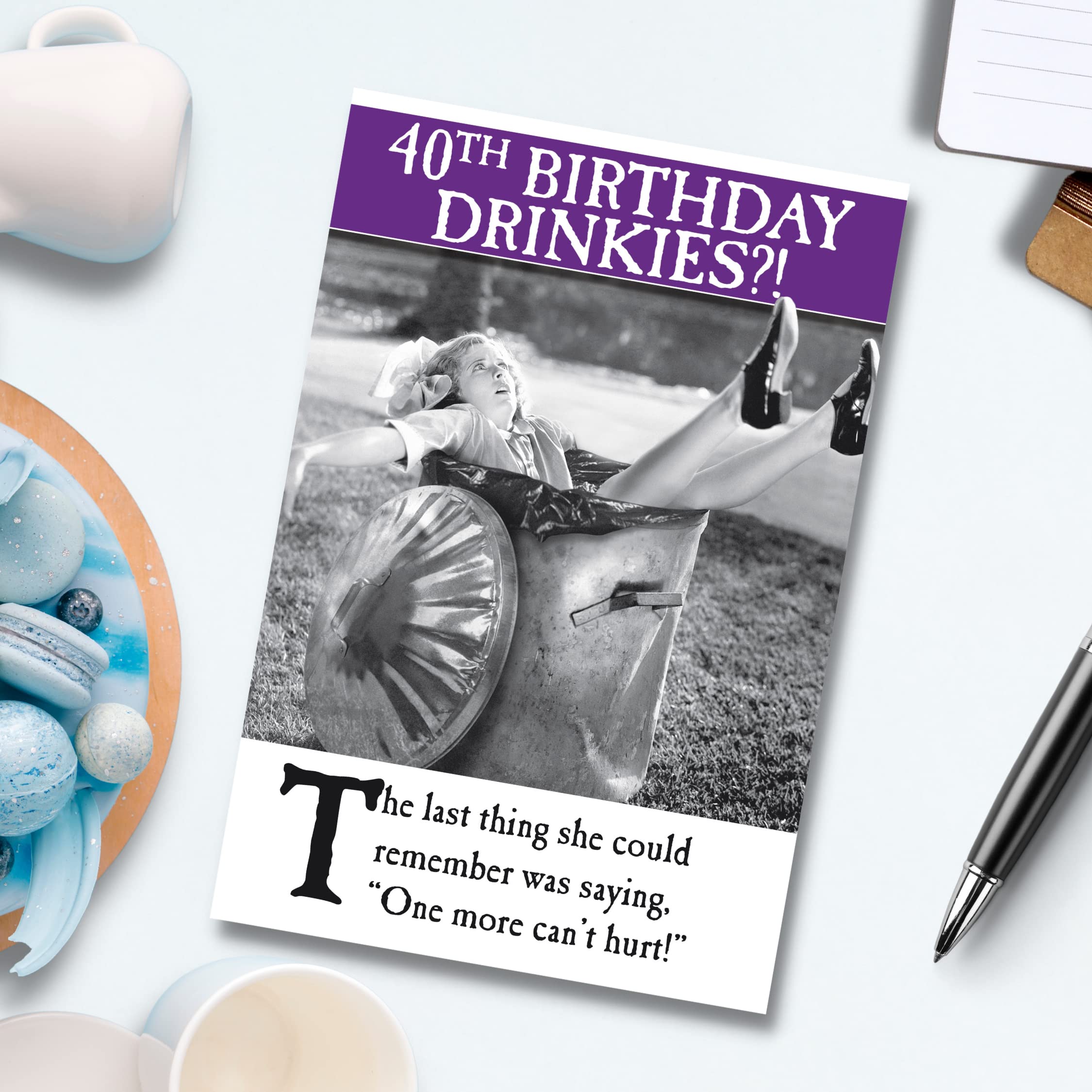Funny 40th Birthday Card for Women - Emotional Rescue Humor - Perfect 40th Birthday Gift for Her - Ideal for Parties, Milestone Celebrations & Surprise Gifts