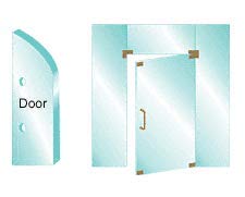 CRL CM12X12SA Satin Anodized 12-Inch Glass Mounted Standard Pull Handle - Durable Cabinet & Shower Door Handle for Home & Office Use