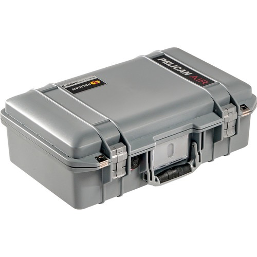 Pelican 1485Air Compact Waterproof Hard Case with Pick N Pluck Foam - Silver | Shockproof & Dustproof Protective Case for Cameras, Drones, Electronics | Perfect for Travel, Outdoor Adventures & Equipment Storage