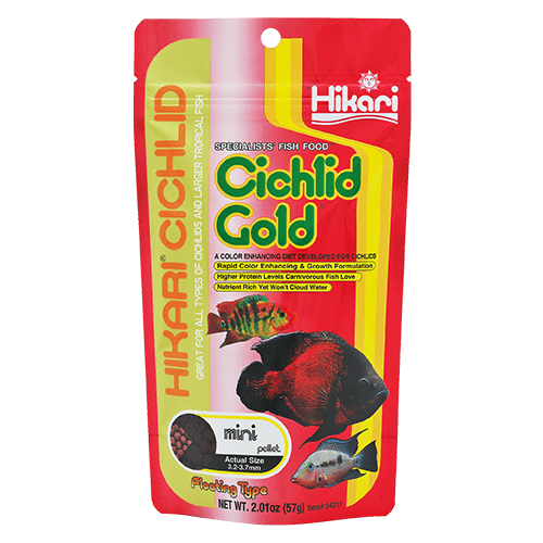 Hikari Cichlid Gold Floating Pellet Fish Food - Premium Floating Pellets for Cichlid Fish, Tropical Fish & Goldfish - Ideal for Aquarium, Pond & Fish Tank Feeding