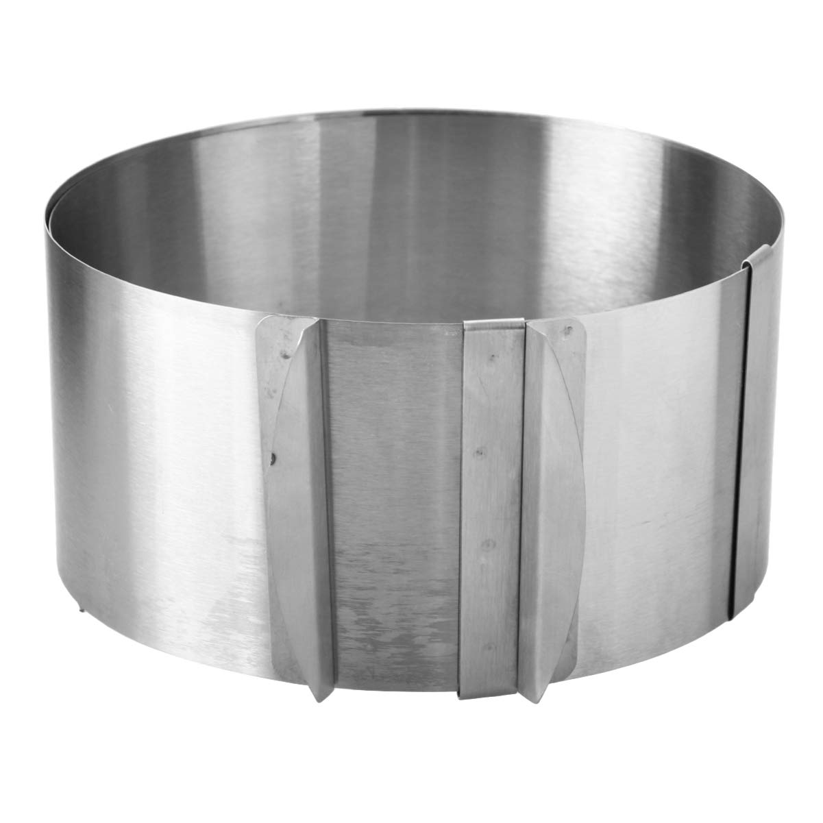 FOMIYES Adjustable Stainless Steel Cake Ring - 6 to 12 Inch Round Cheesecake Collar for Layered Mousse, Fondant & Baking | Perfect for Home Bakers & Cake Stores | Ideal for Birthday Cakes, Wedding Desserts & Professional Pastry Making