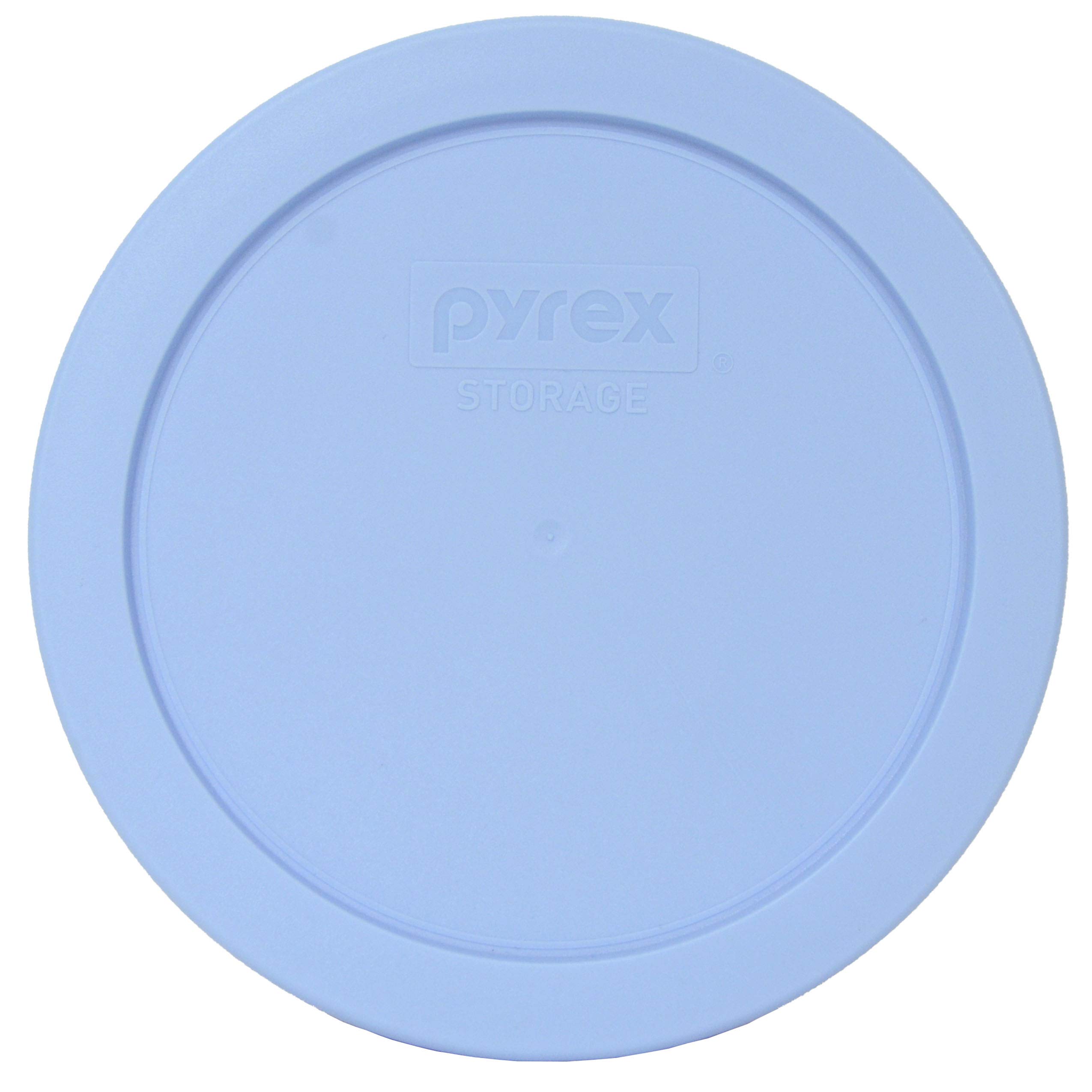 Pyrex 7201-PC Blue Cornflower Round Plastic Food Storage Replacement Lid - Made in USA - Perfect for Meal Prep, Leftovers & Pantry Organization