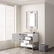 Brenlyn 36-Inch Glossy White Bathroom Vanity with Sink - Perfect for Modern Home & Apartment Bathroom Remodeling