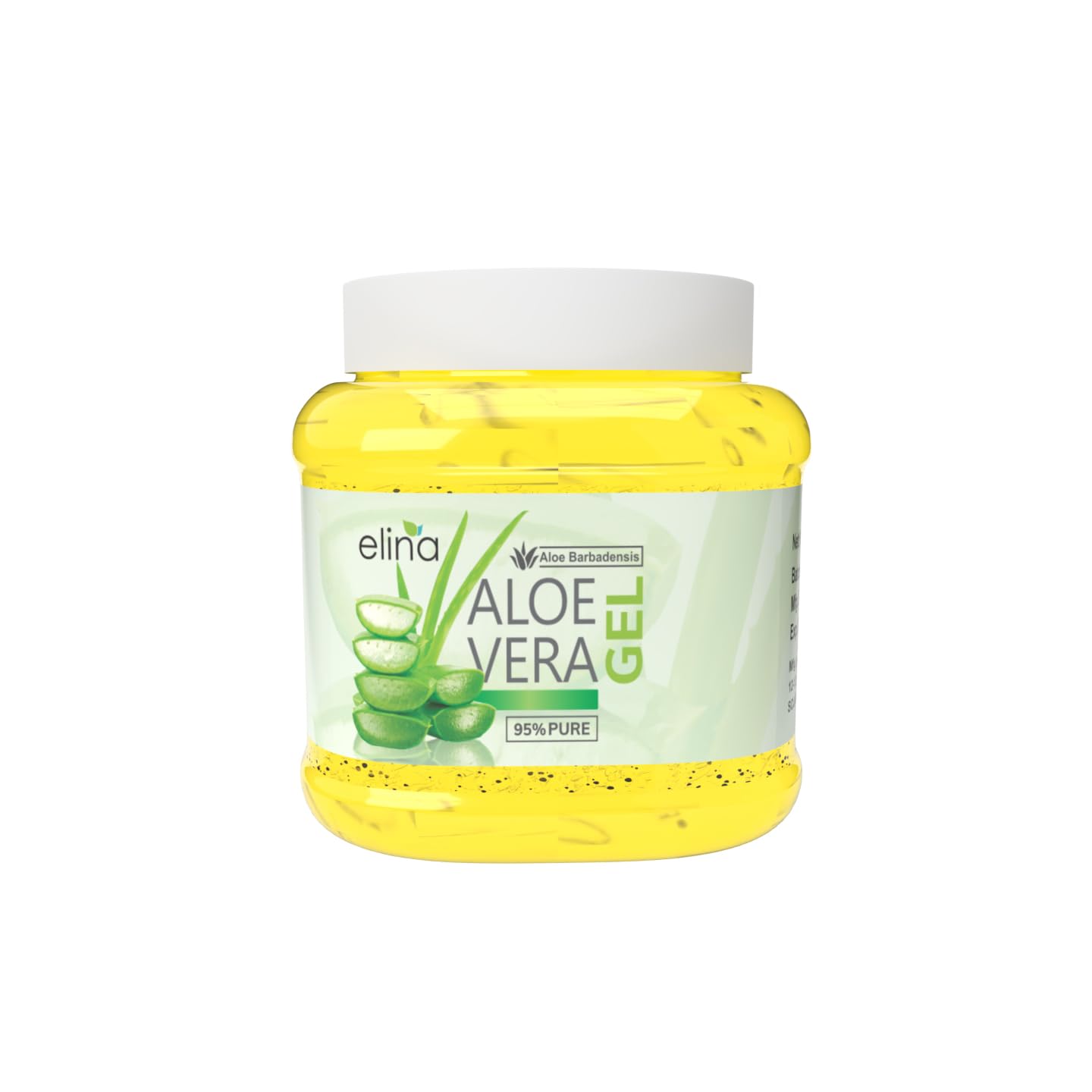 Elina Pure Vitamin E Beads & Aloe Vera Gel - Non-Toxic Face Gel for Acne Scars, Glowing Skin & Hair Care | 200g Multipurpose Natural Aloe Vera Gel for Hydration, Sunburn Relief & Daily Skincare Routine